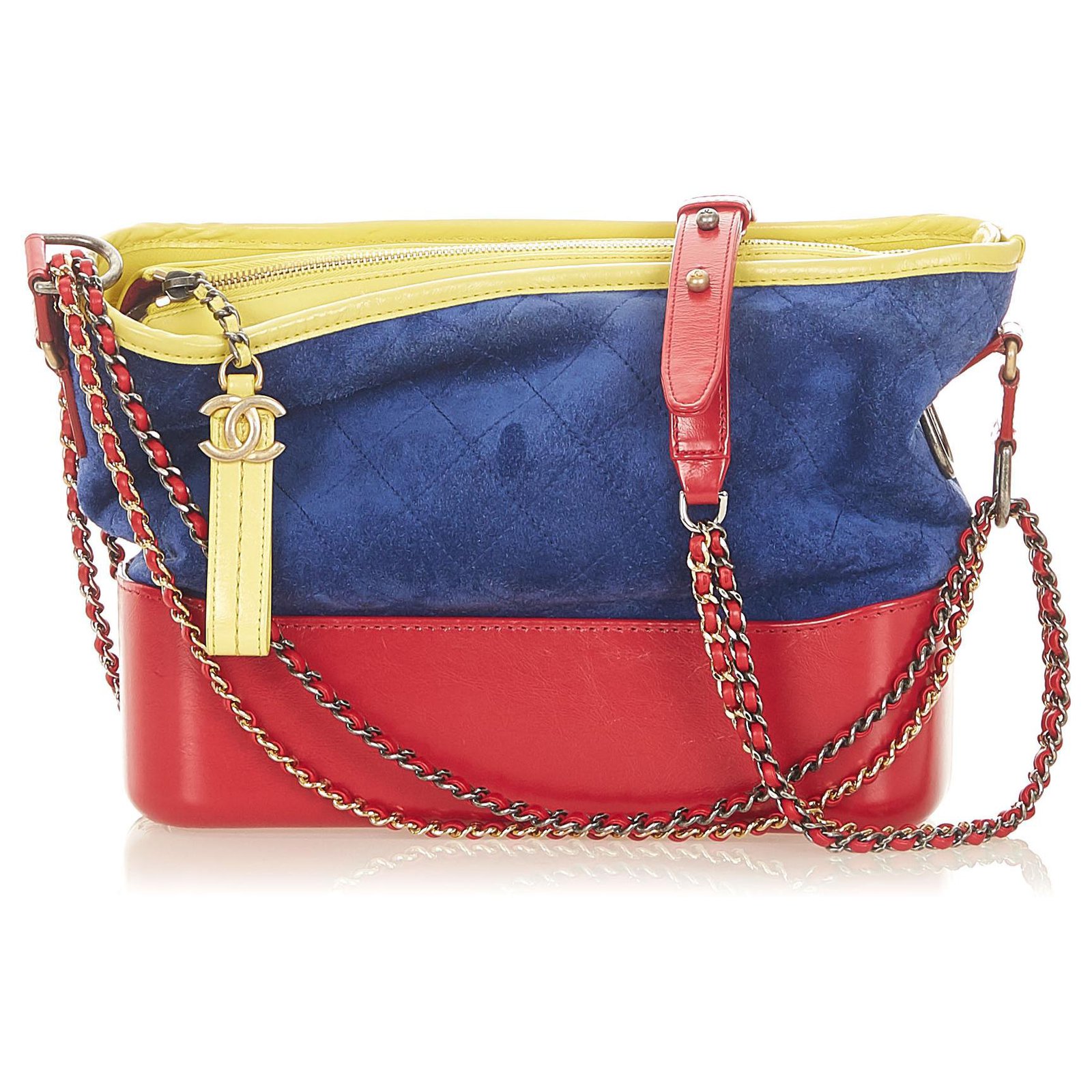 Chanel's Gabrielle Bag with Bi-Color Logo Chain Strap