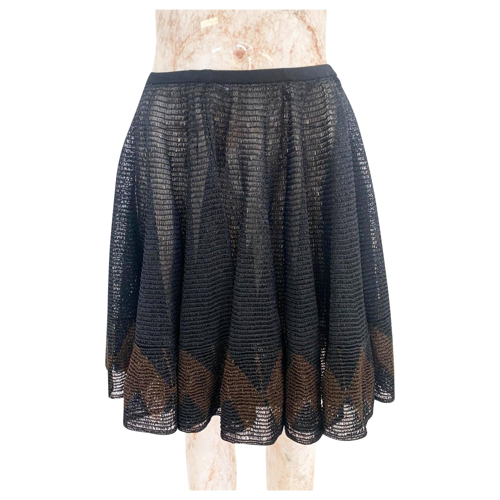 mesh a line skirt