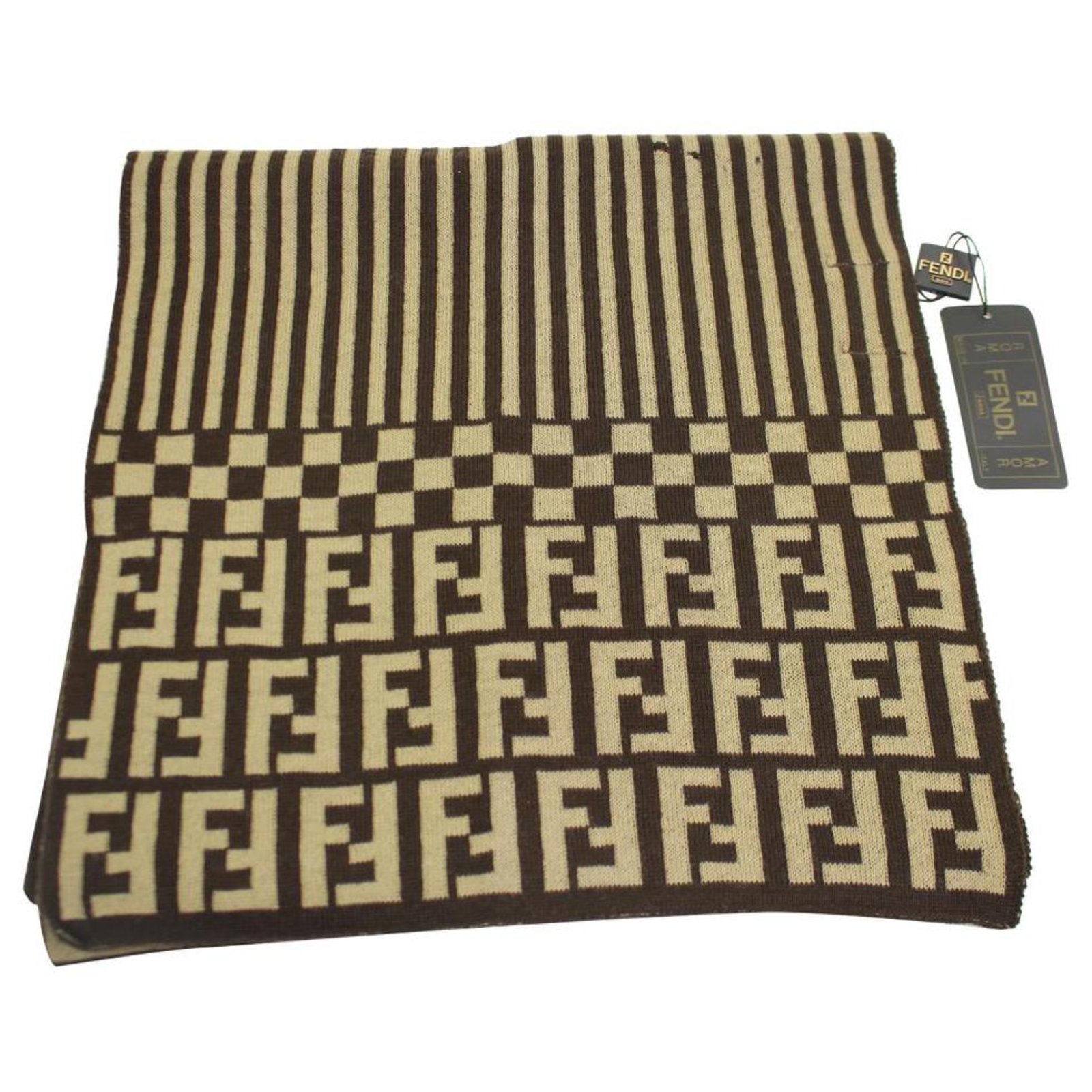 Fendi Echarpe FF Monogram FF Zucca ref.303344 Joli Closet