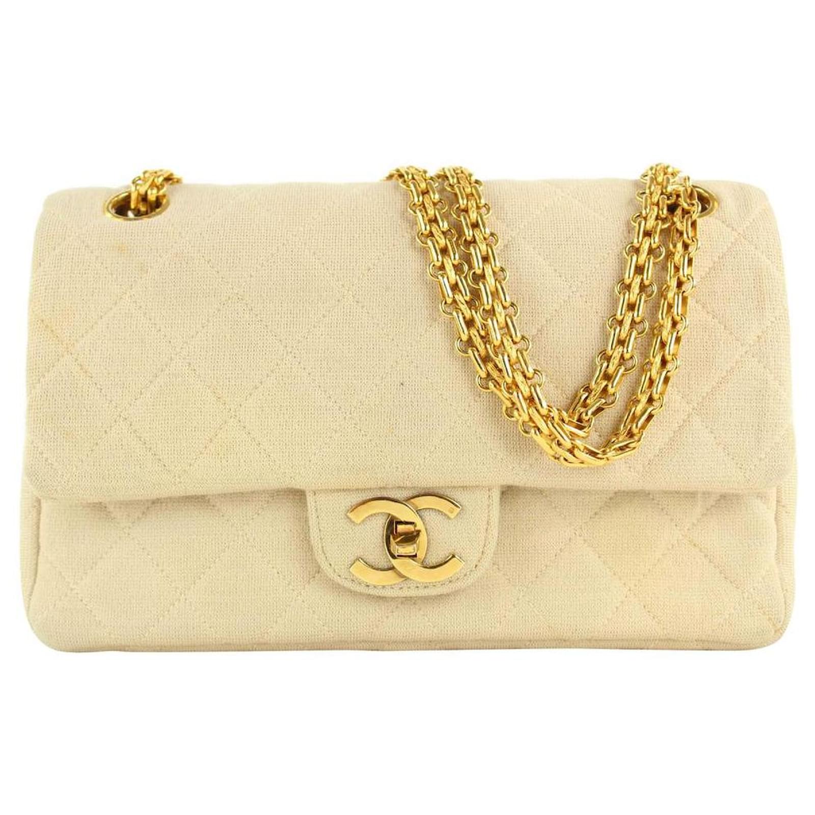 chanel jersey flap bolsa