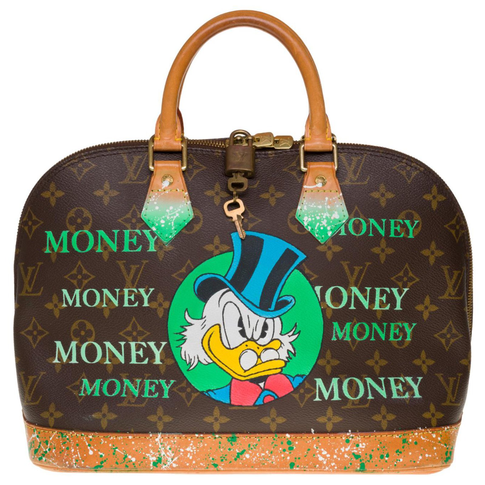 louis vuitton bag with money
