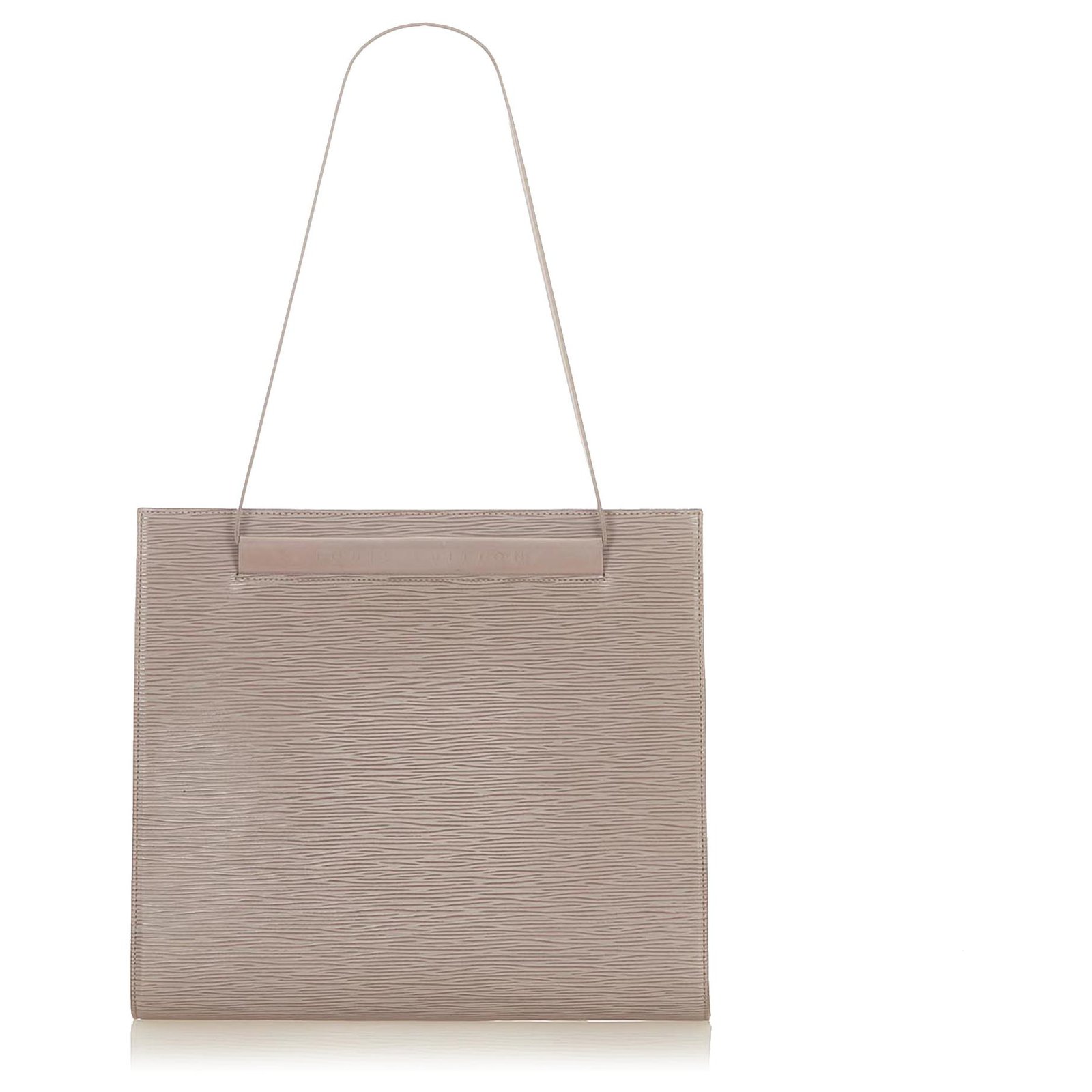 Louis Vuitton Gray Epi Saint Tropez Grey Leather ref.304394 - Joli
