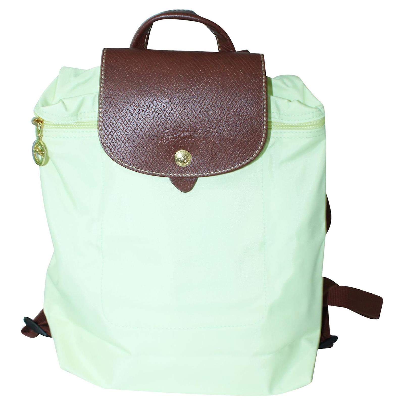 longchamp backpack yellow