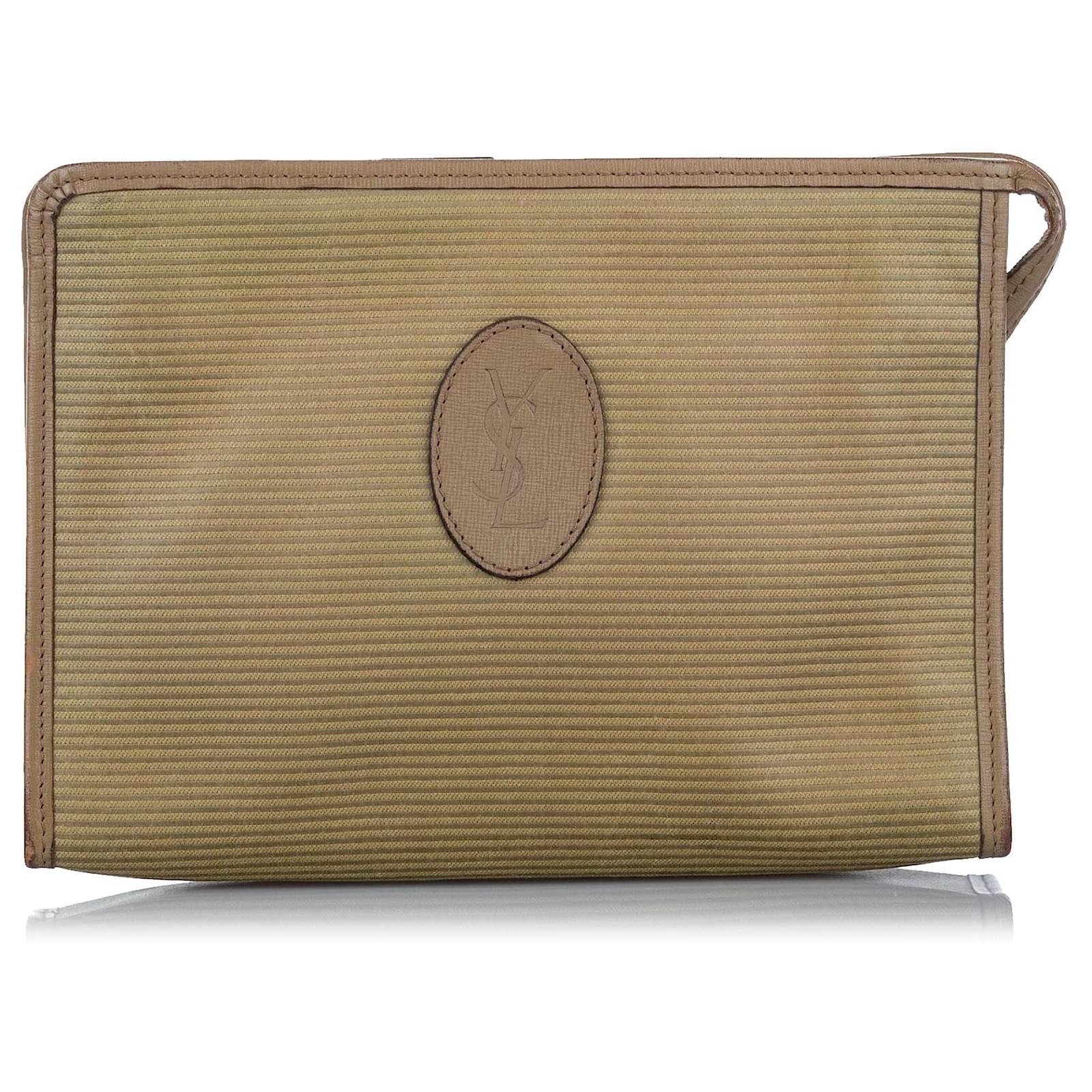pochette ysl beige