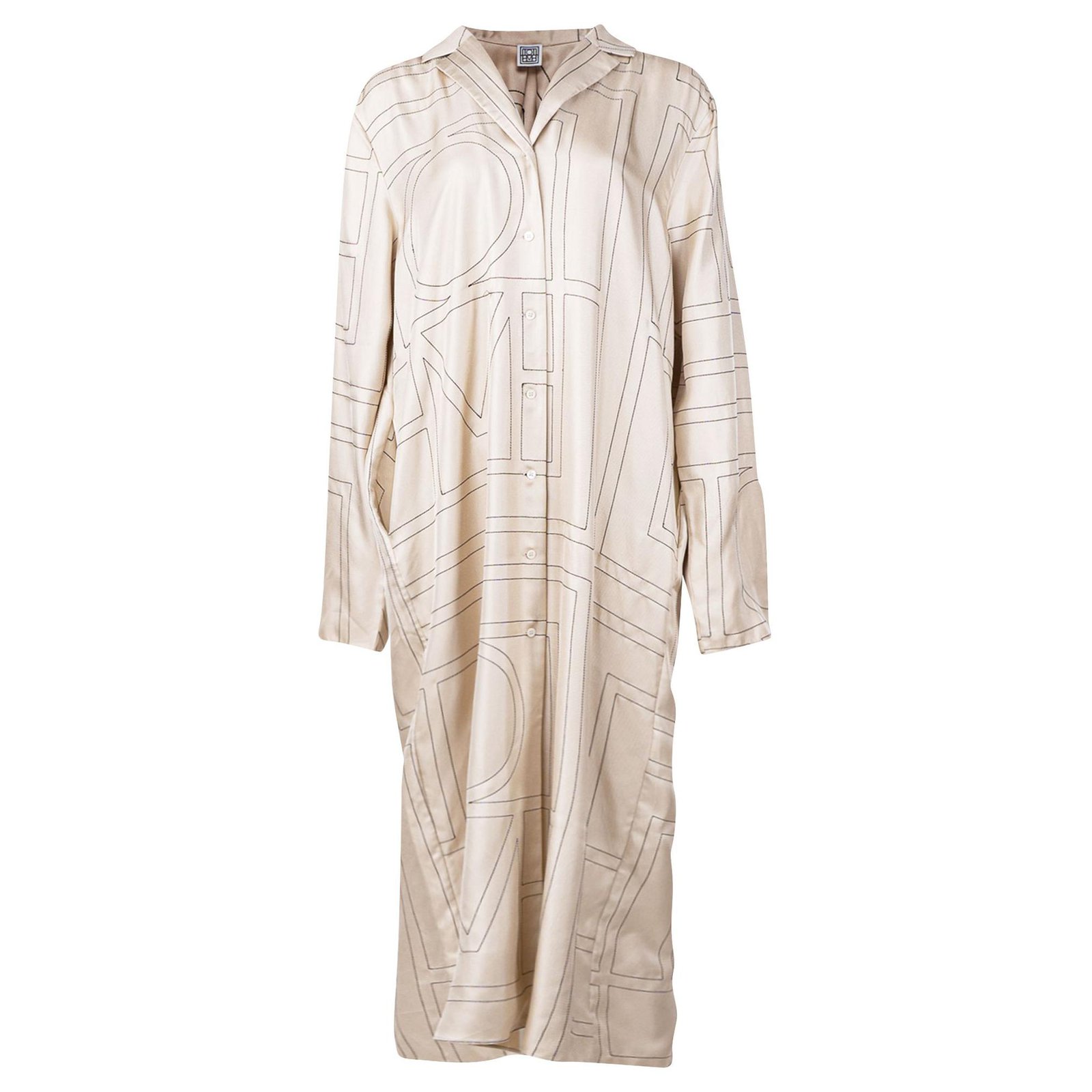 Autre Marque TOTEME Anet Monogram Dress Silk ref.305610 - Joli Closet