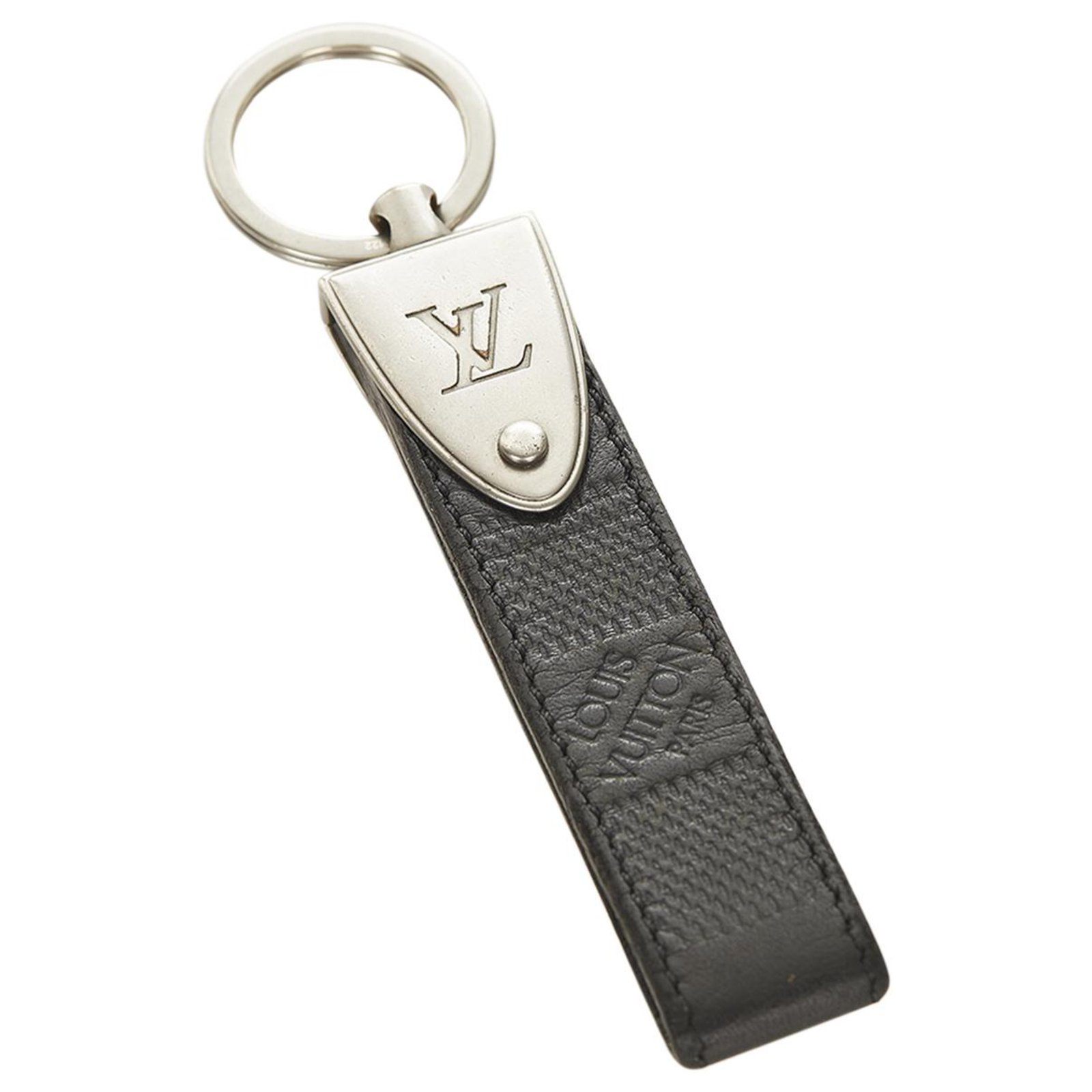 Louis Vuitton Damier Graphite Key Pouch - Black Keychains