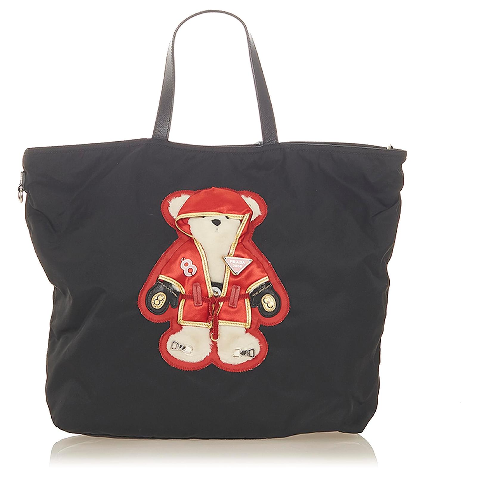 prada teddy bear bag