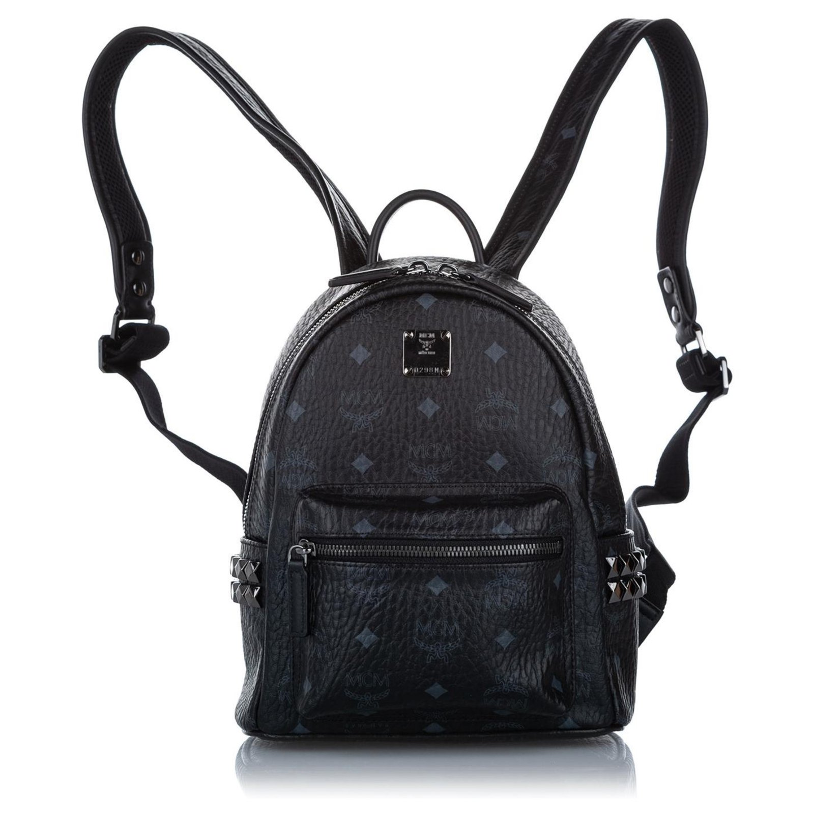 Small Stark Backpack in Visetos Black