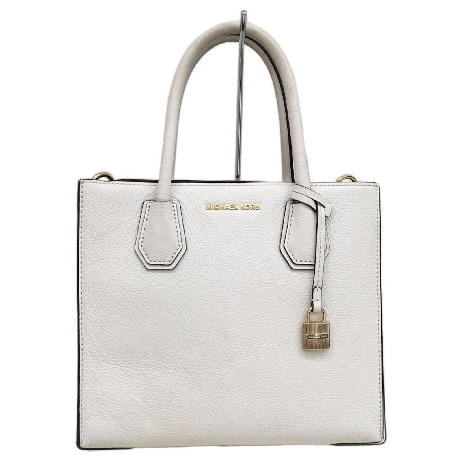 La bolsa de asas de Michael Kors Blanco Cuero  - Joli Closet