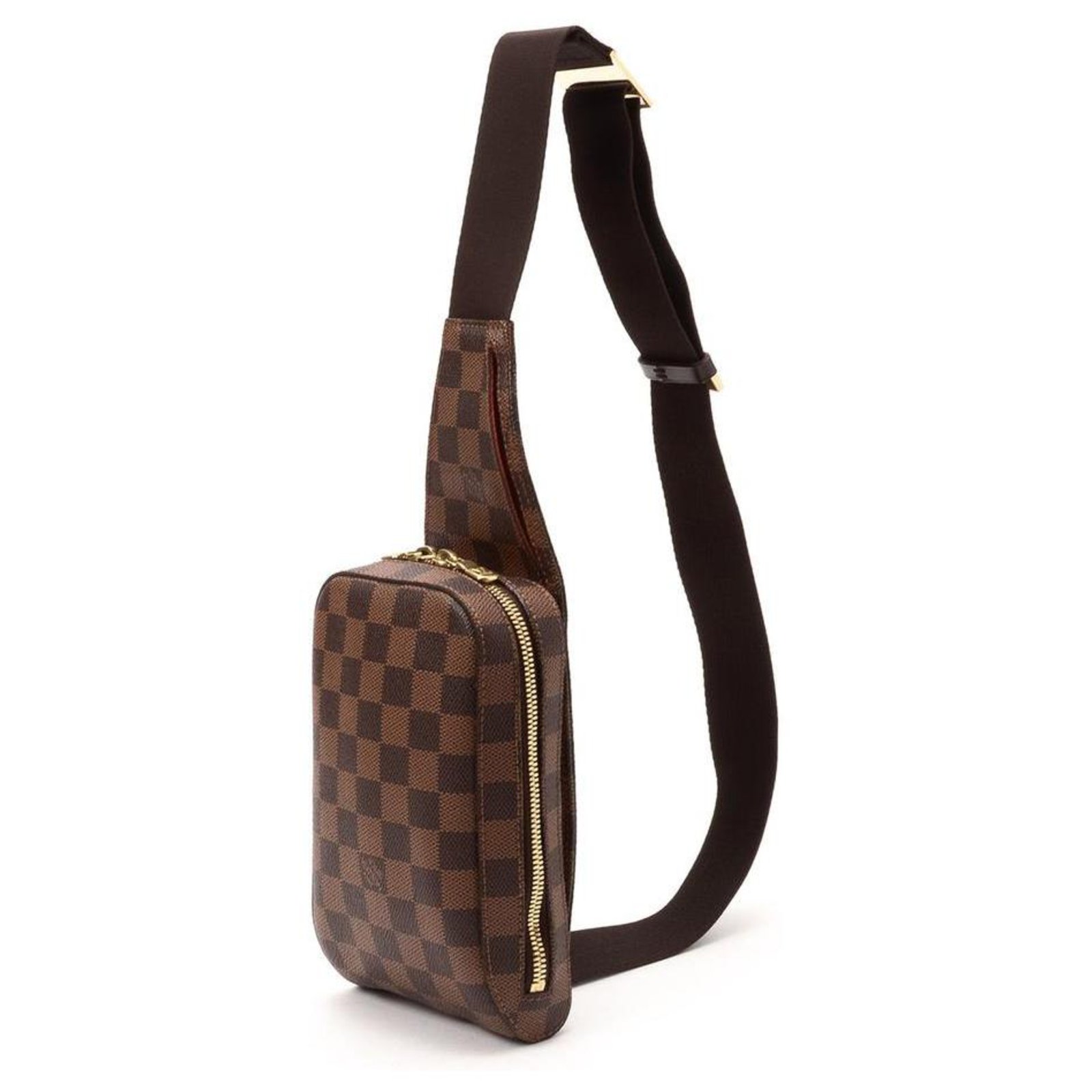 Louis Vuitton Damier Ebene Geronimos Body Bag Fanny Pack Waist Pouch Belt  ref.306202 - Joli Closet
