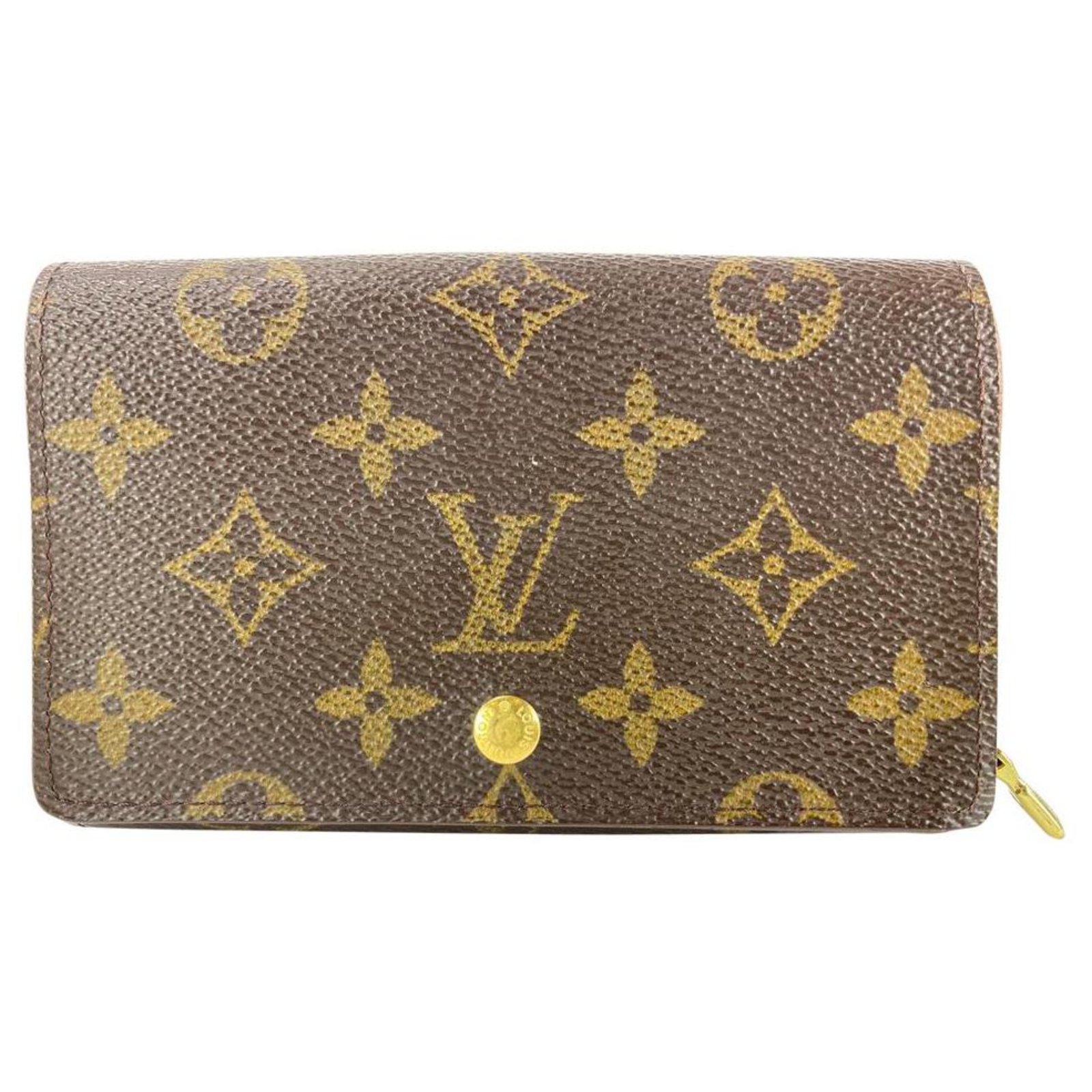 Louis Vuitton Monogram Snap Compact Zippy Wallet