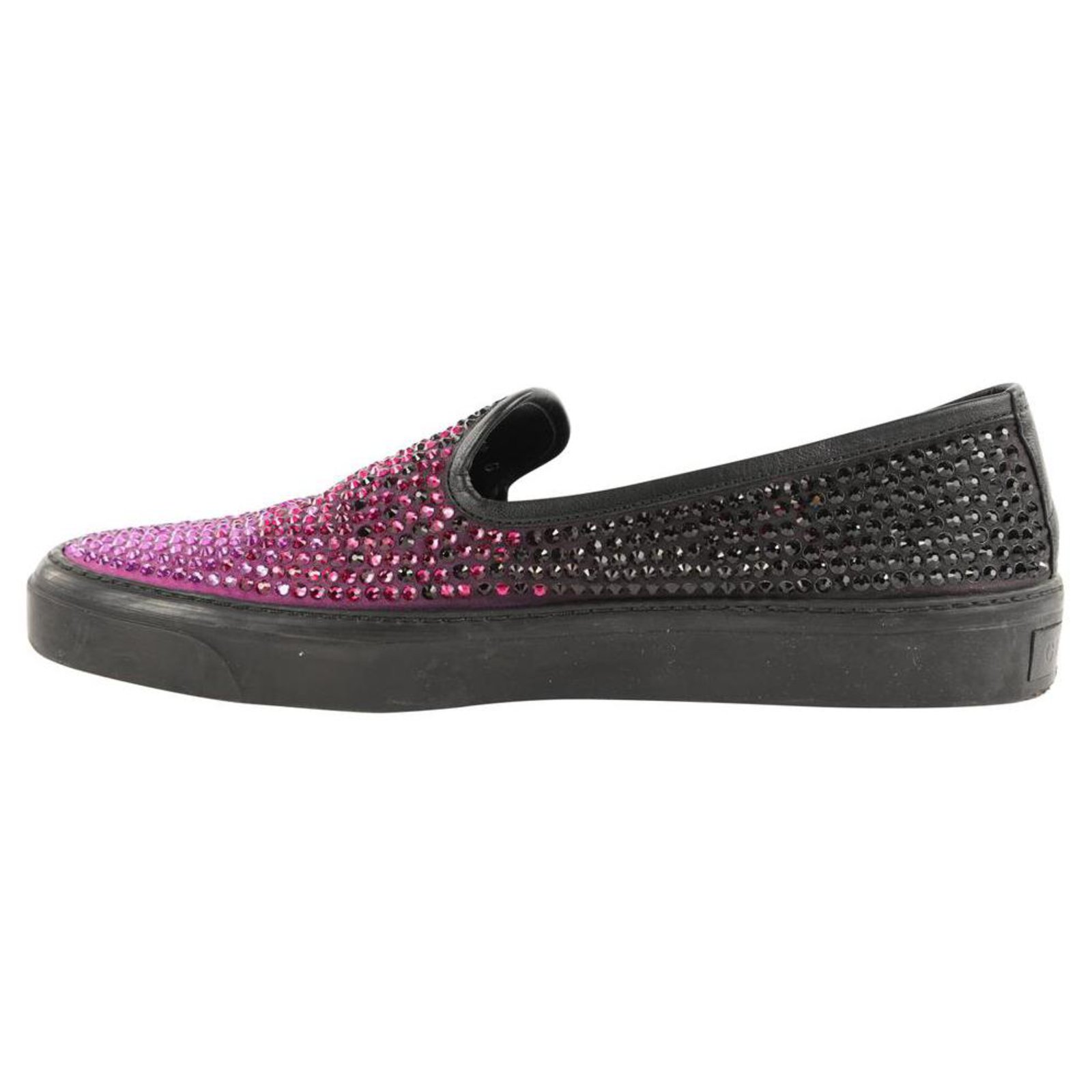 klinker campus Booth Gucci Women's Sz 38 370506 Sneaker Purple Crystal Slip On Sneaker Leather  ref.306692 - Joli Closet