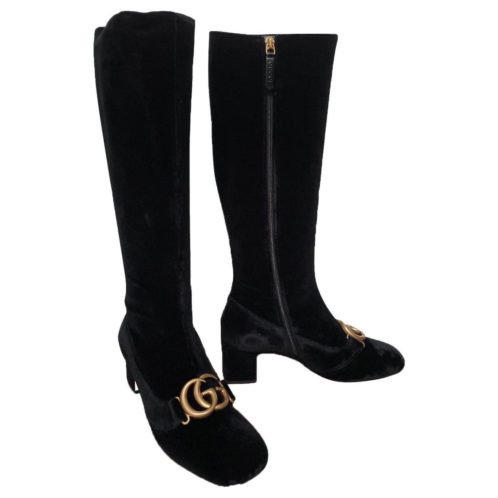 gucci velvet boots