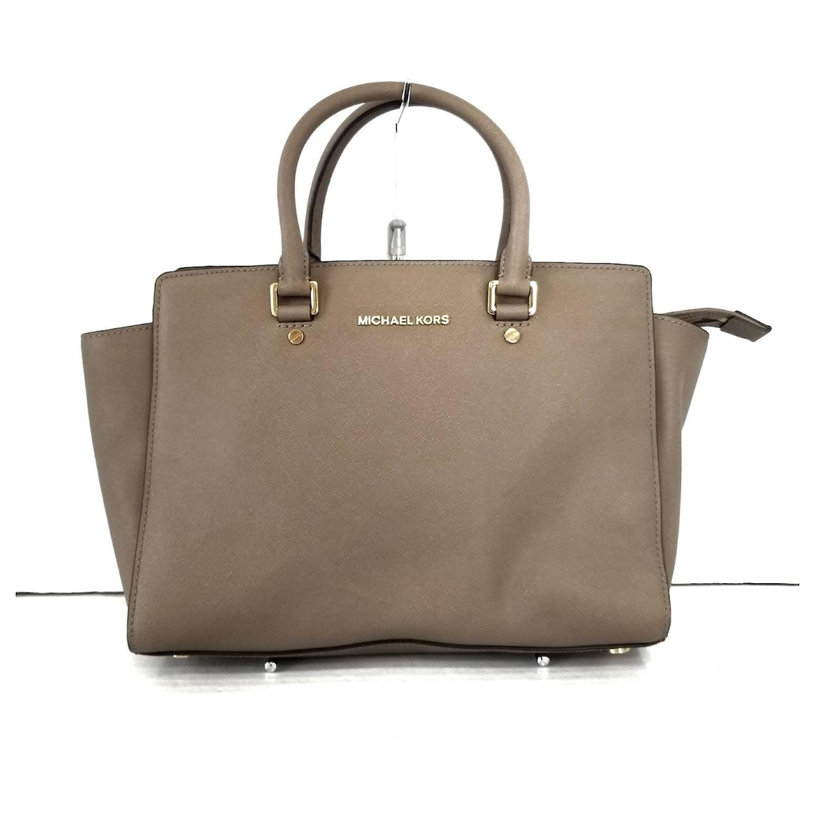 michael kors beige handtasche