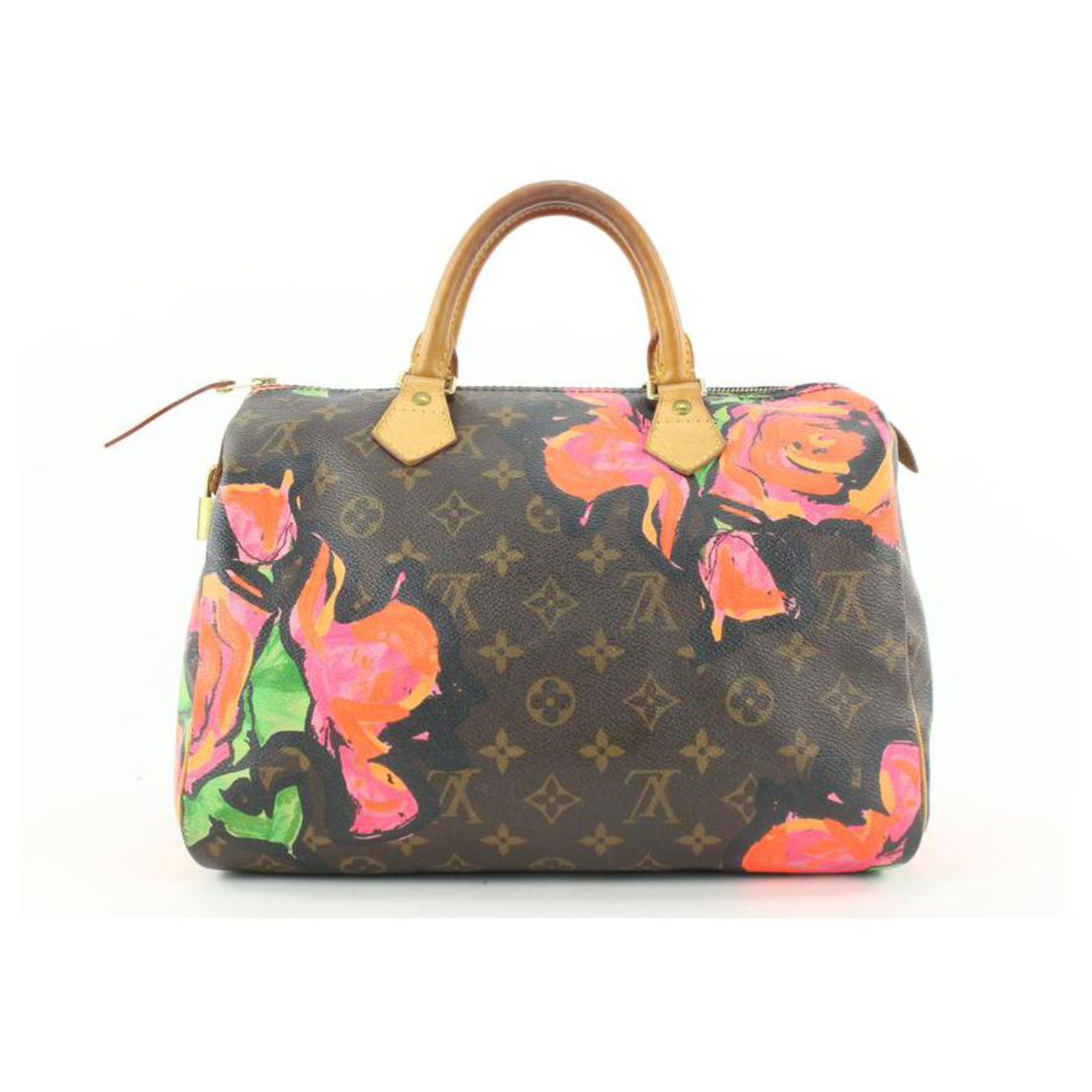 Louis Vuitton Stephen Sprouse Graffiti Roses Speedy 30 Bag Flower Leather  ref.307792 - Joli Closet