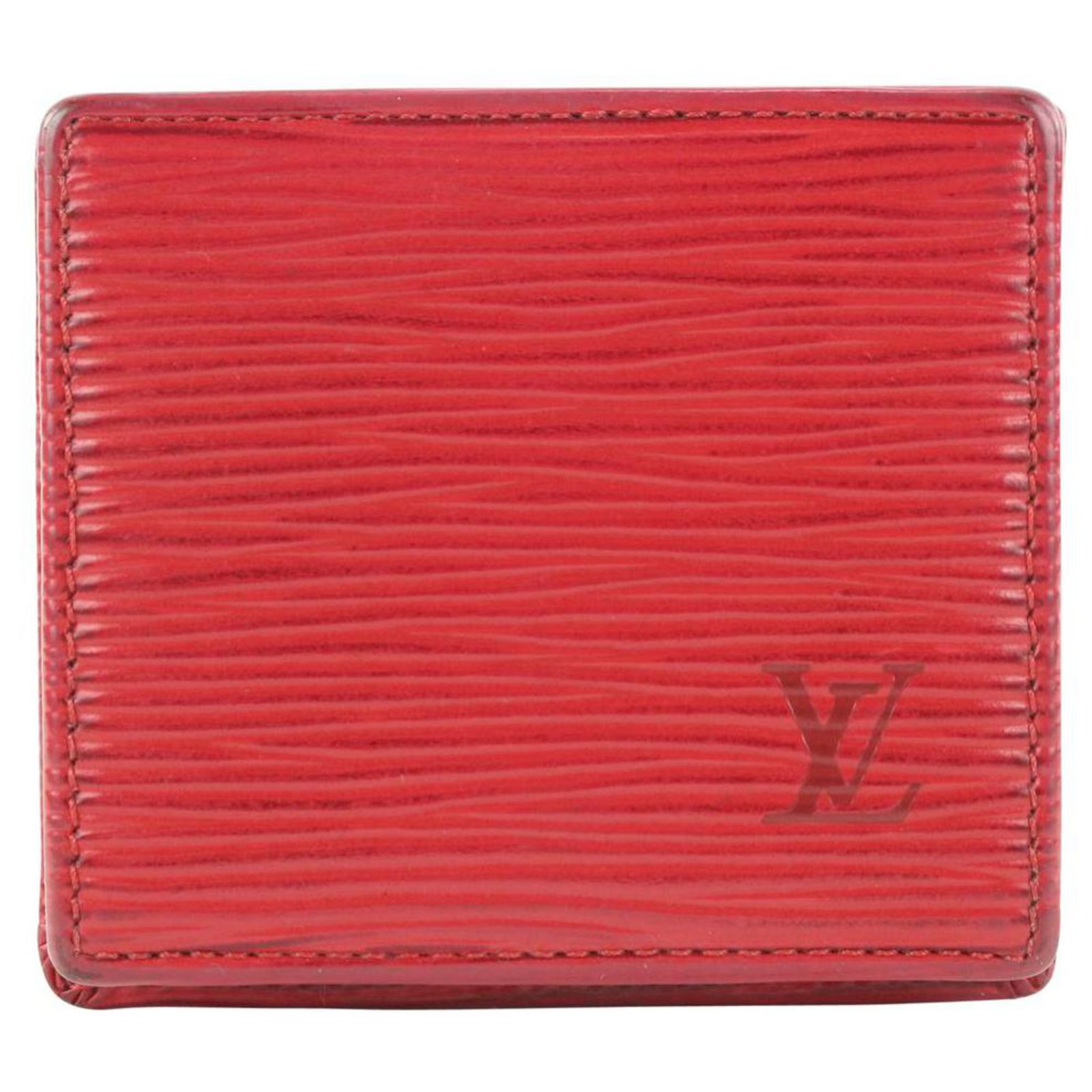 Louis Vuitton Red Epi Leather Collapsible Boite Coin Box 402lvs527 –  Bagriculture