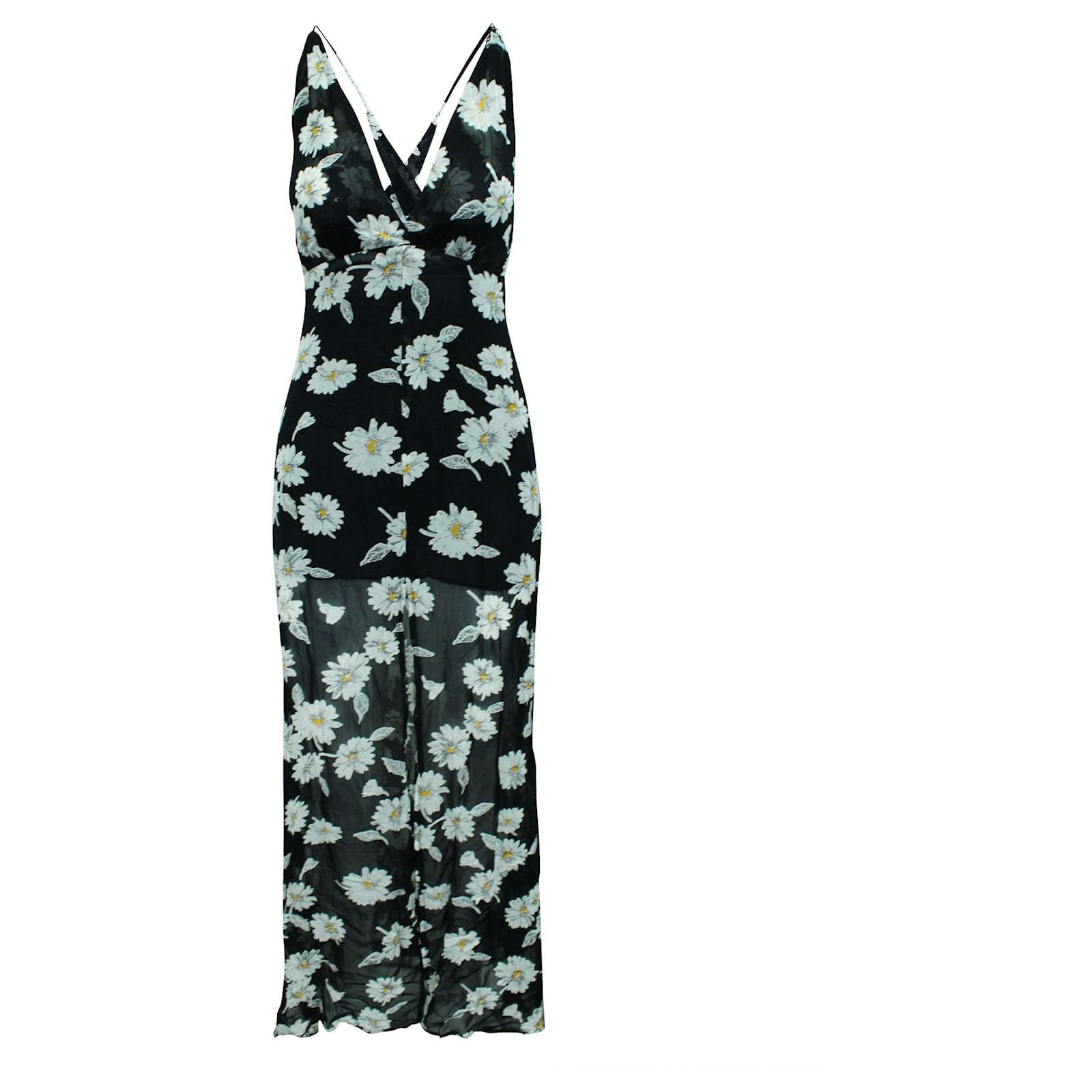 Reformation Abito lungo con stampa floreale con spacco laterale Multicolore  ref.307976 - Joli Closet