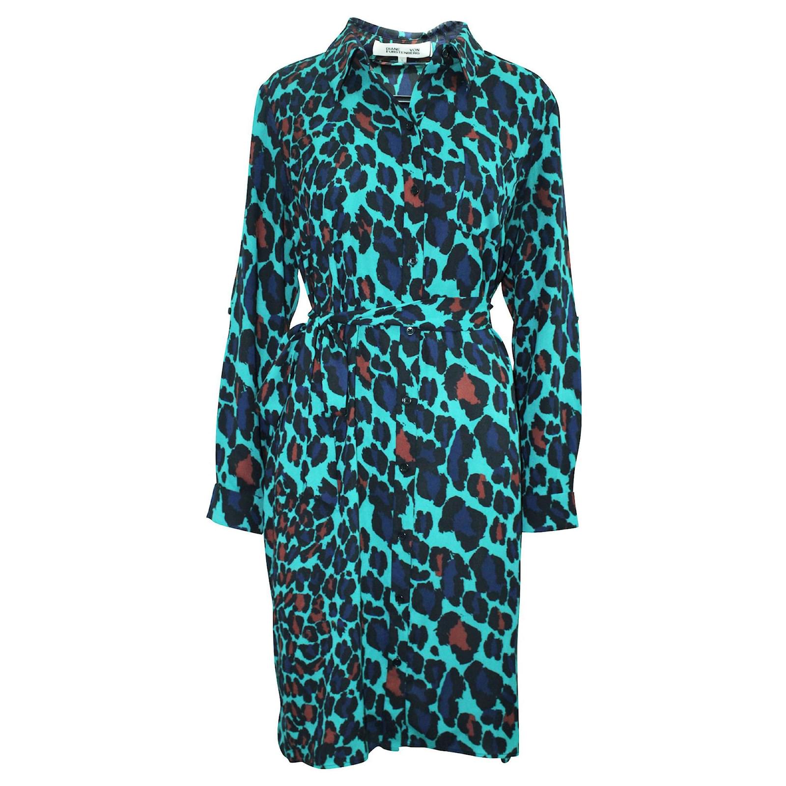 green leopard print shirt dress MILLY SHIRT DRESS – Ridley London