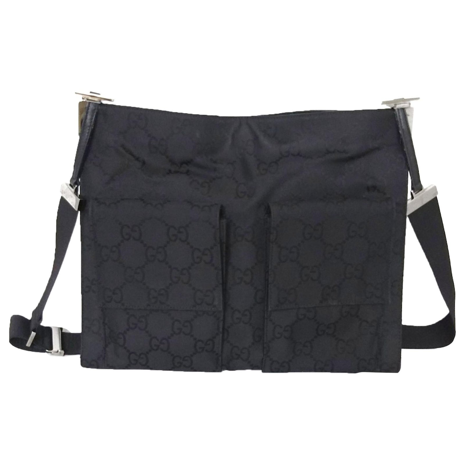 Supreme Black Nylon Shoulder Bag