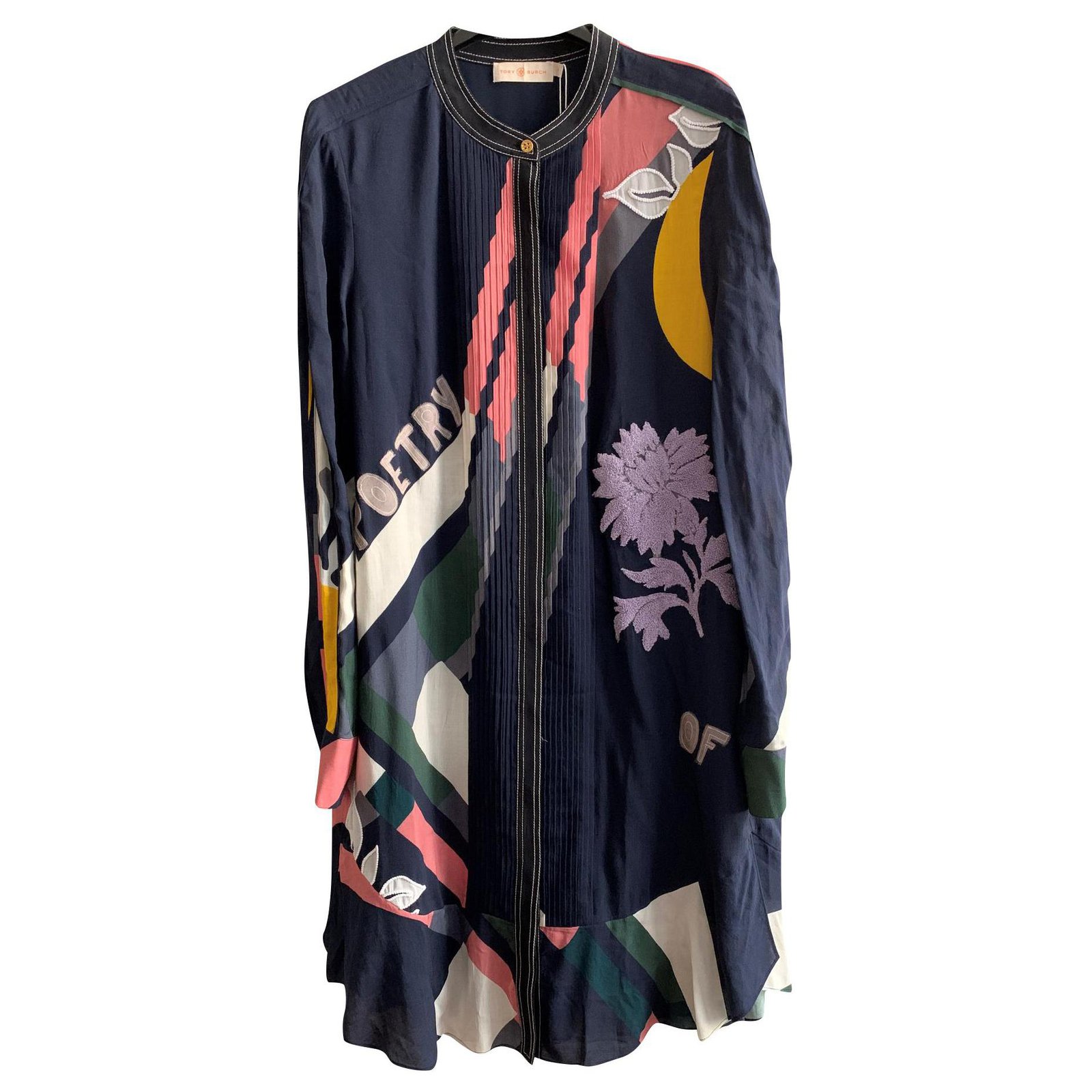 Tory Burch Arty patchwork dress Multiple colors Viscose  - Joli  Closet