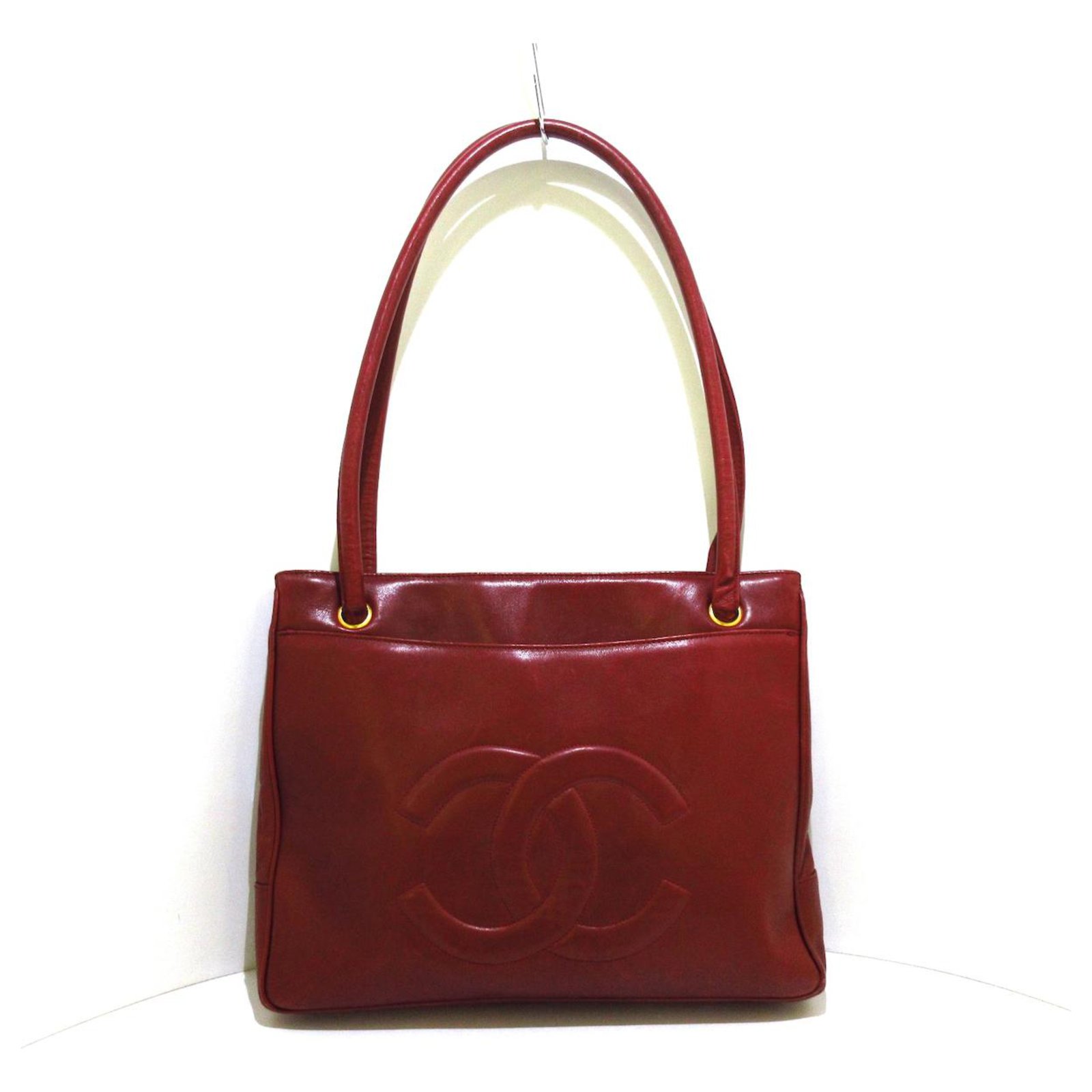 Chanel tote bag Red Leather ref.310033 - Joli Closet
