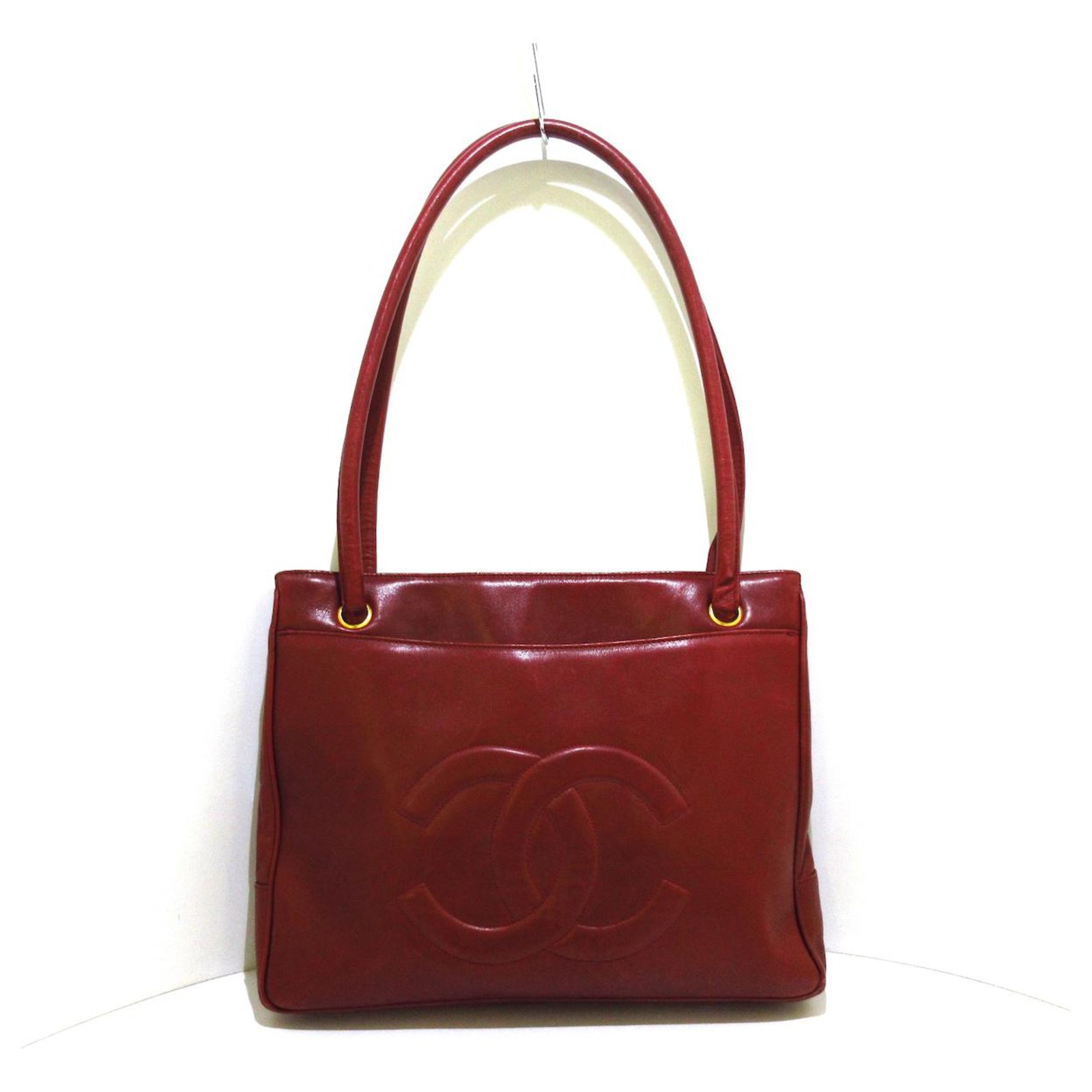 chanel tote bag red