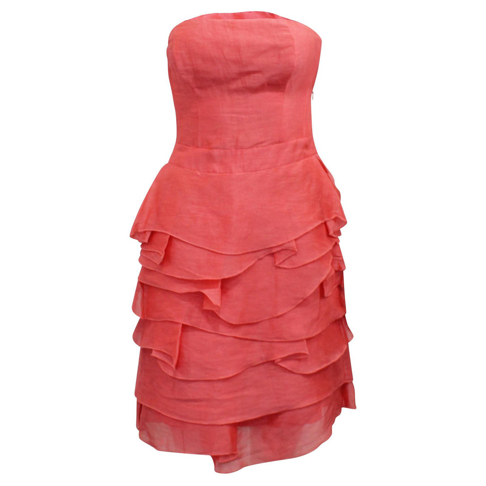 reiss coral lace dress