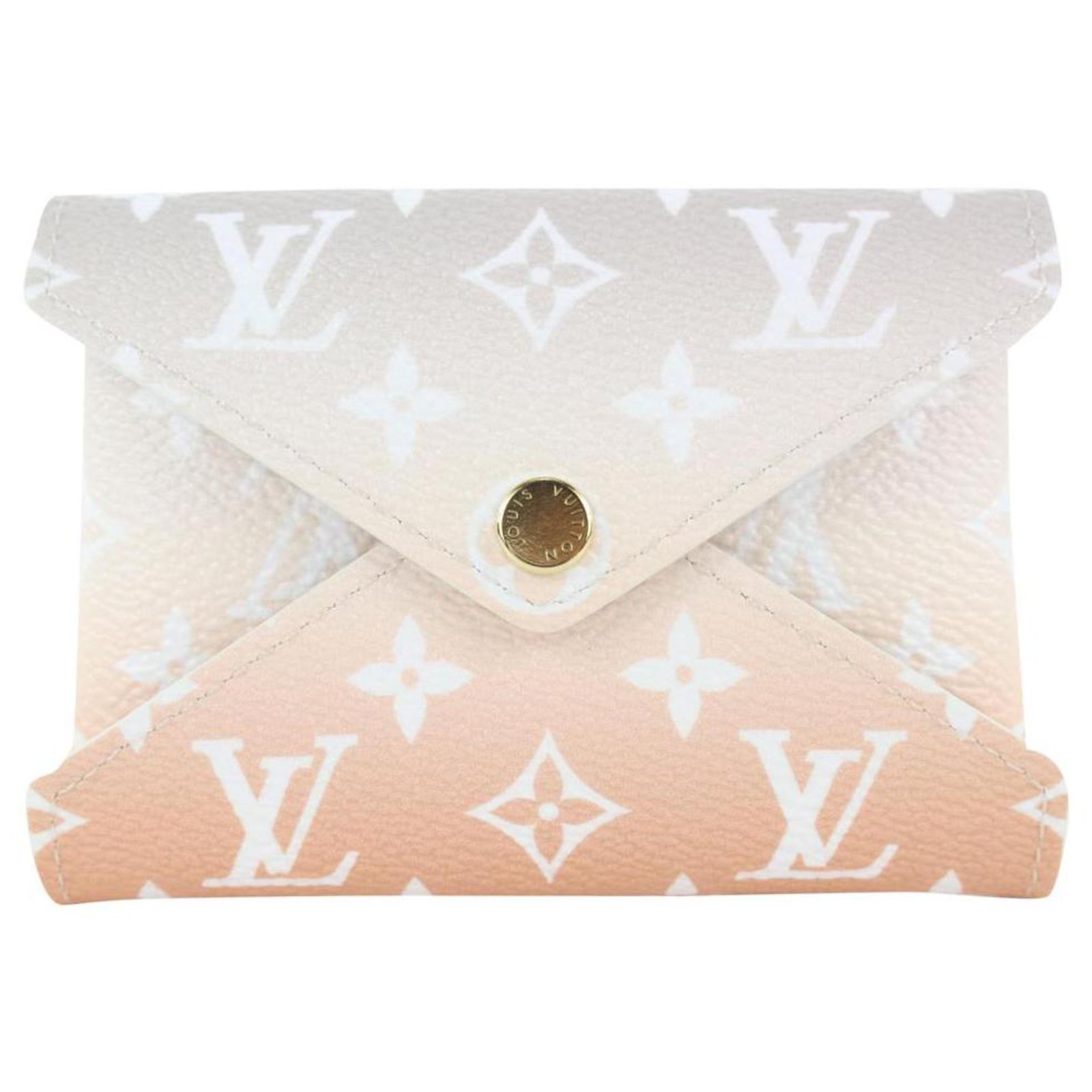 Louis Vuitton Peach Mist Monogram By The Pool Kirigami Envelope Pouch PM  Small 2l68 Leather ref.310658 - Joli Closet