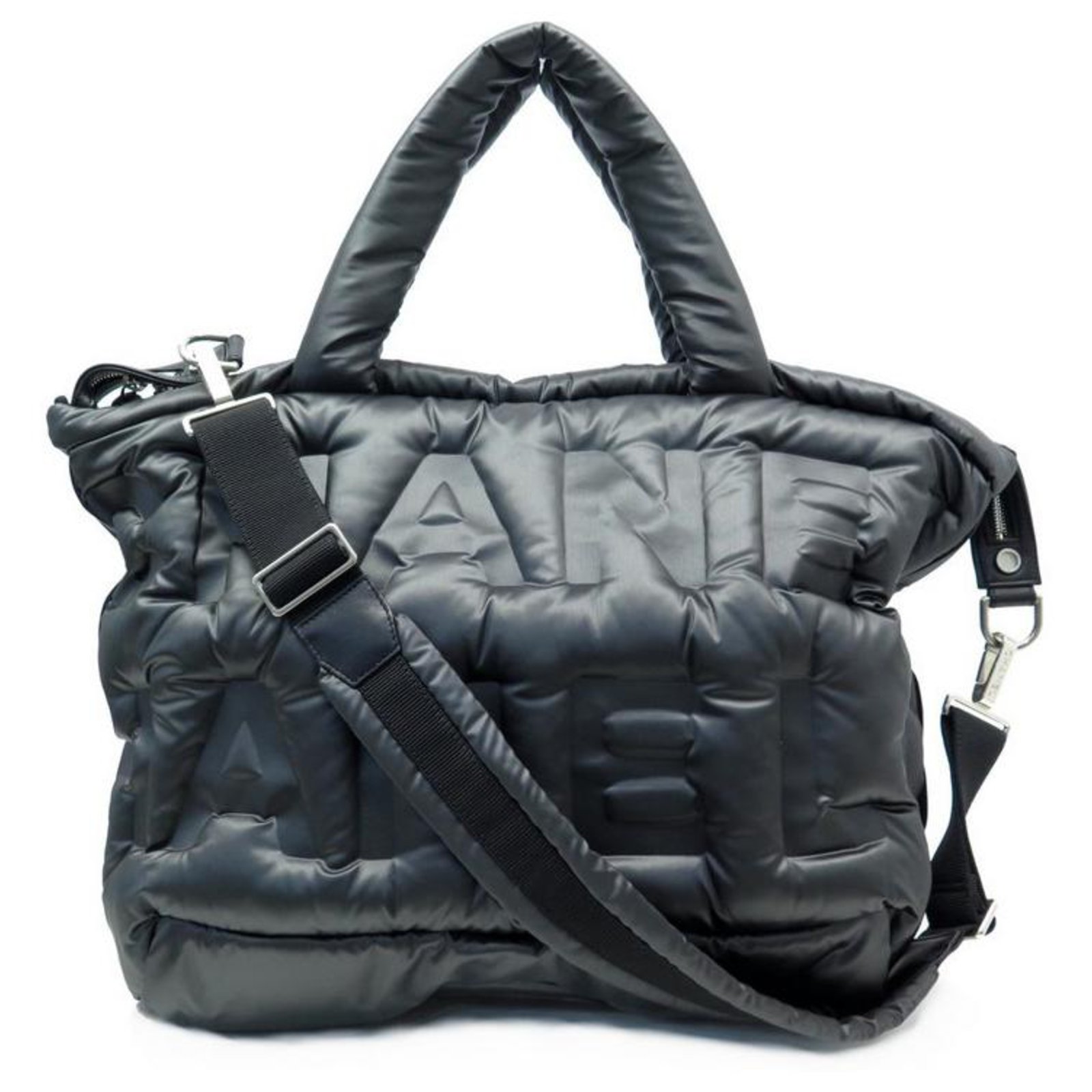 NEW CHANEL COCO NEIGE TRAVEL HANDBAG BLACK CANVAS BANDOULIERE TRAVEL BAG  Cloth ref.311361 - Joli Closet