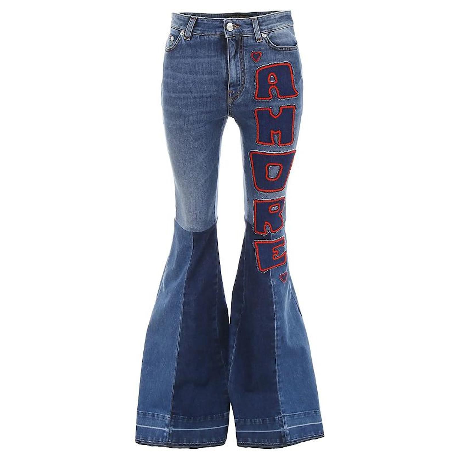 NUEVOS PANTALONES DOLCE \u0026 GABBANA JEAN AMORE FTA63Z 38 ESO 34 FR XS DENIM  AZUL Pantalones vaqueros ref.311791 - Joli Closet