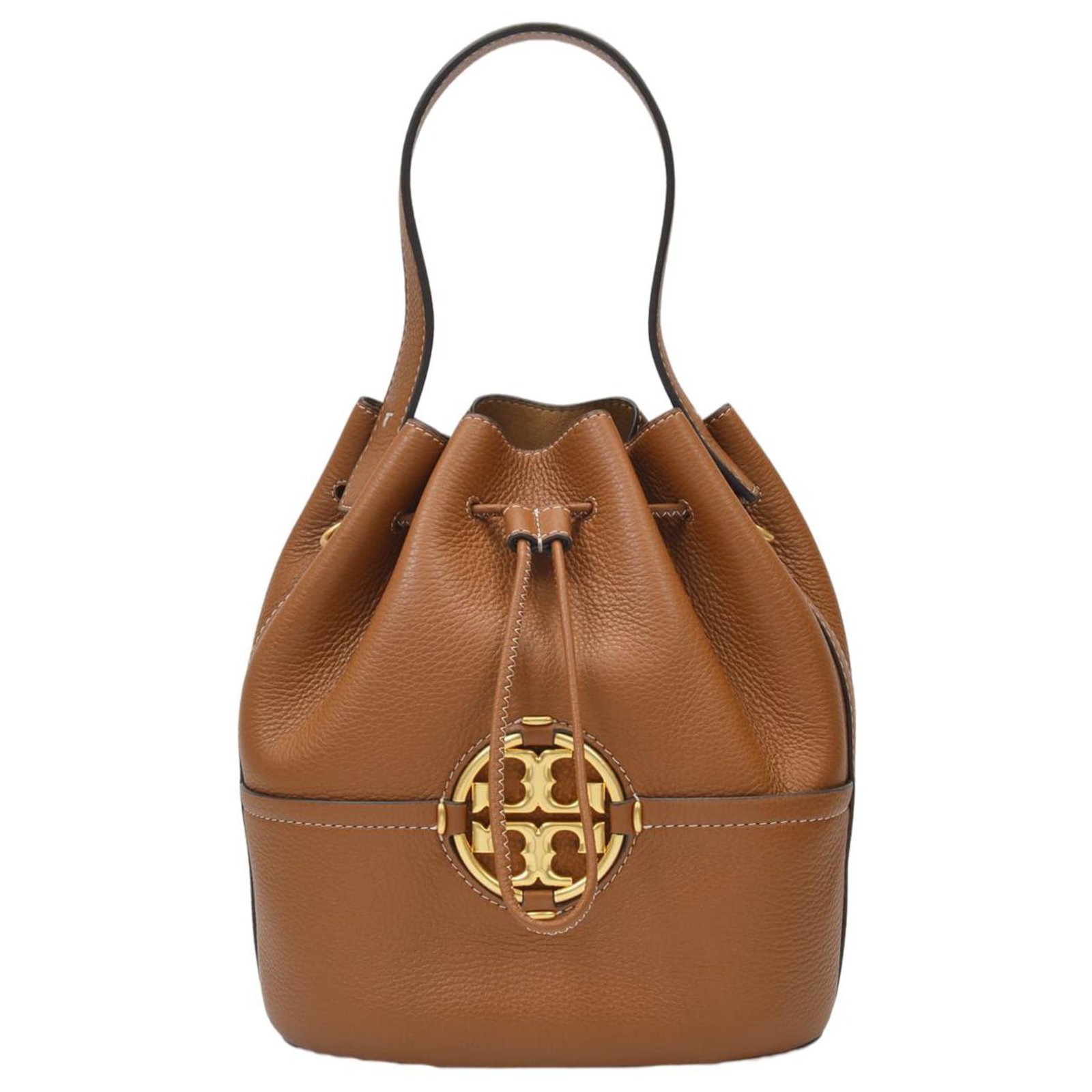 Tory Burch Miller Bucket Bag in Brown Leather  - Joli Closet