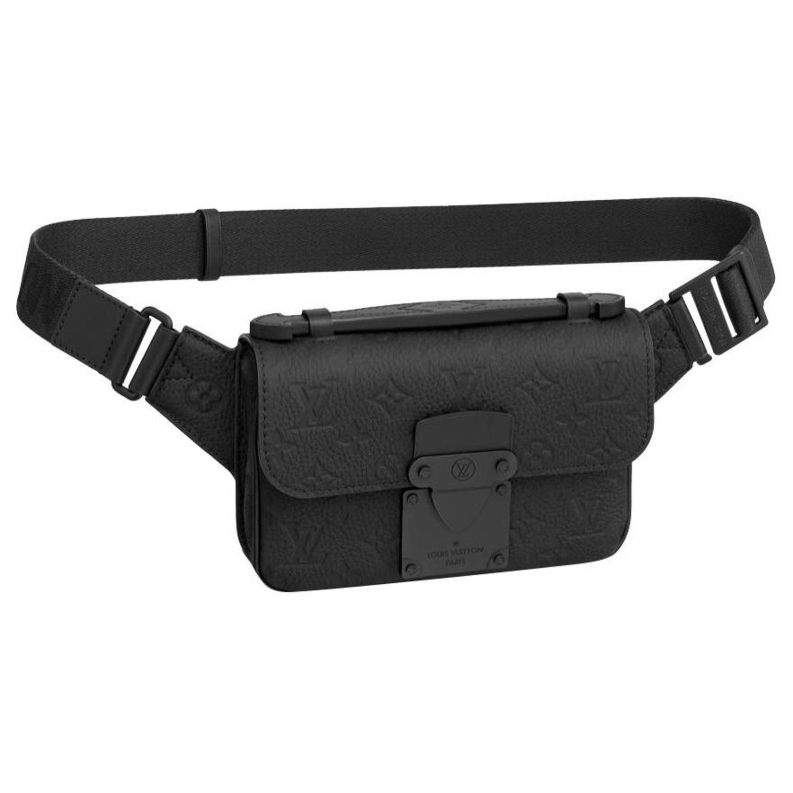 Louis Vuitton LV S Lock slingbag black Leather ref.312414 - Joli