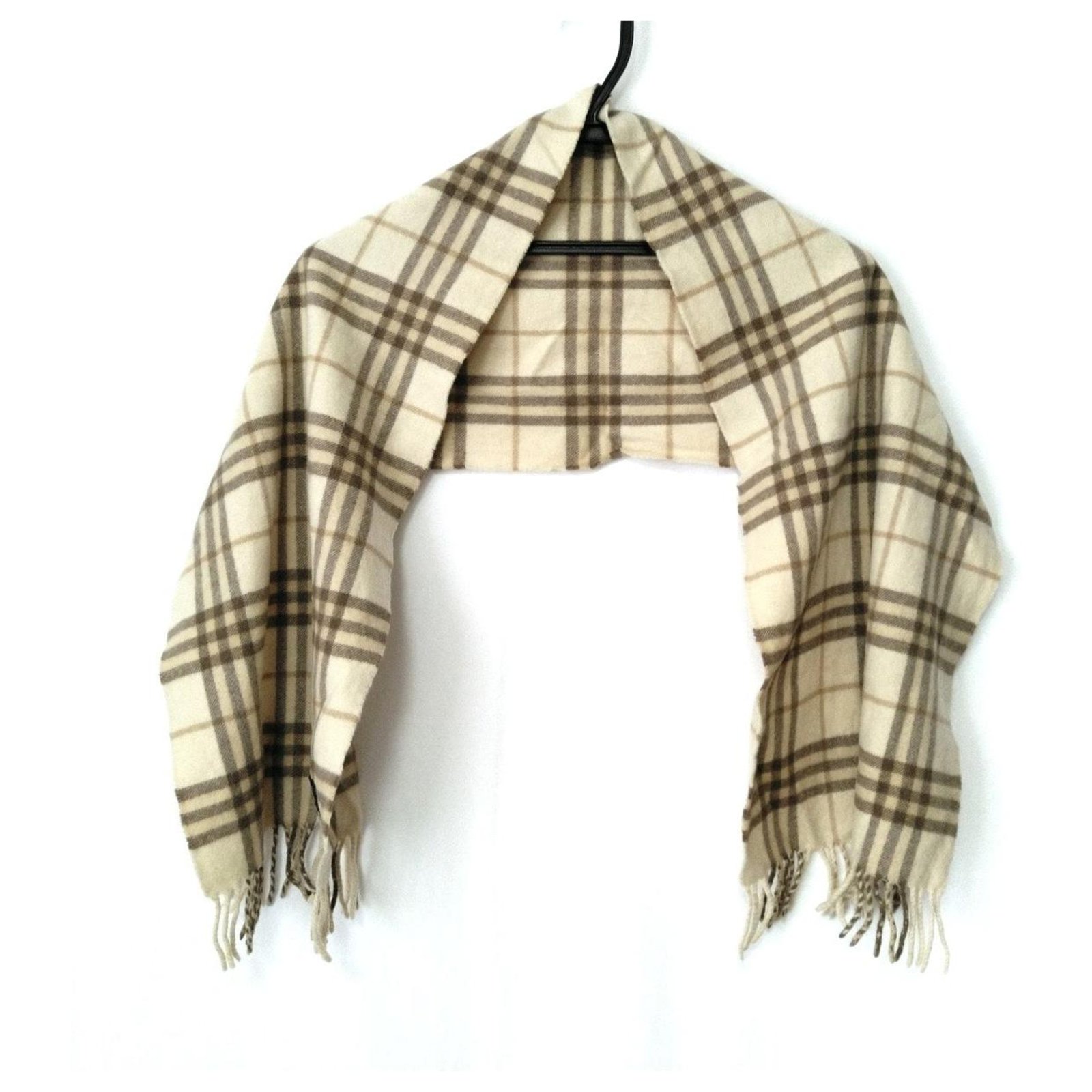 Burberry scarf Grey Wool  - Joli Closet