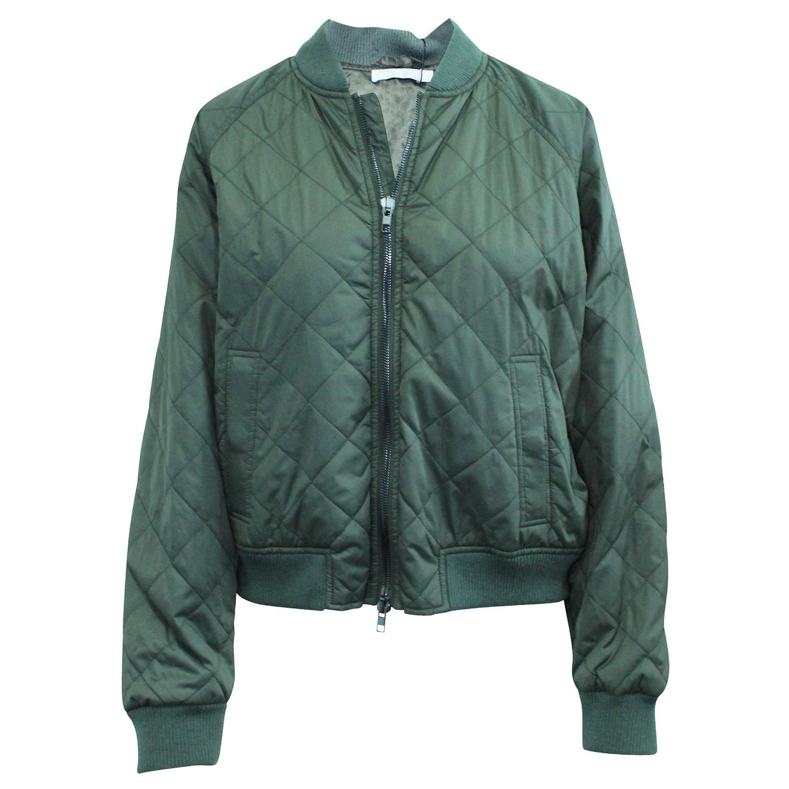 Vince Datk Green Quilted Puffer Jacket ref.312665 - Joli Closet