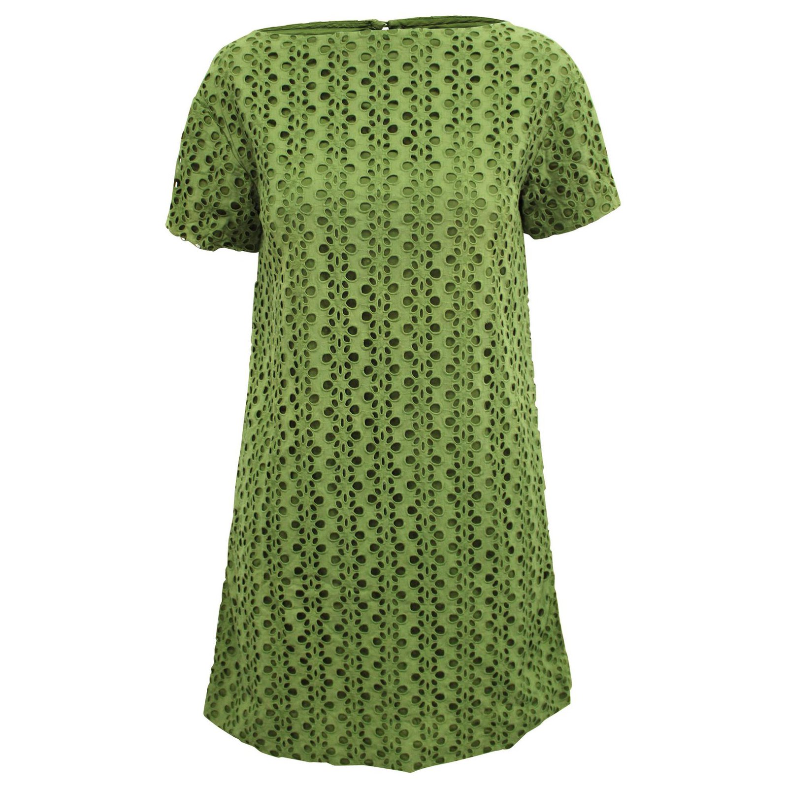 Kate Spade Green Shift Lace Dress Cotton  - Joli Closet