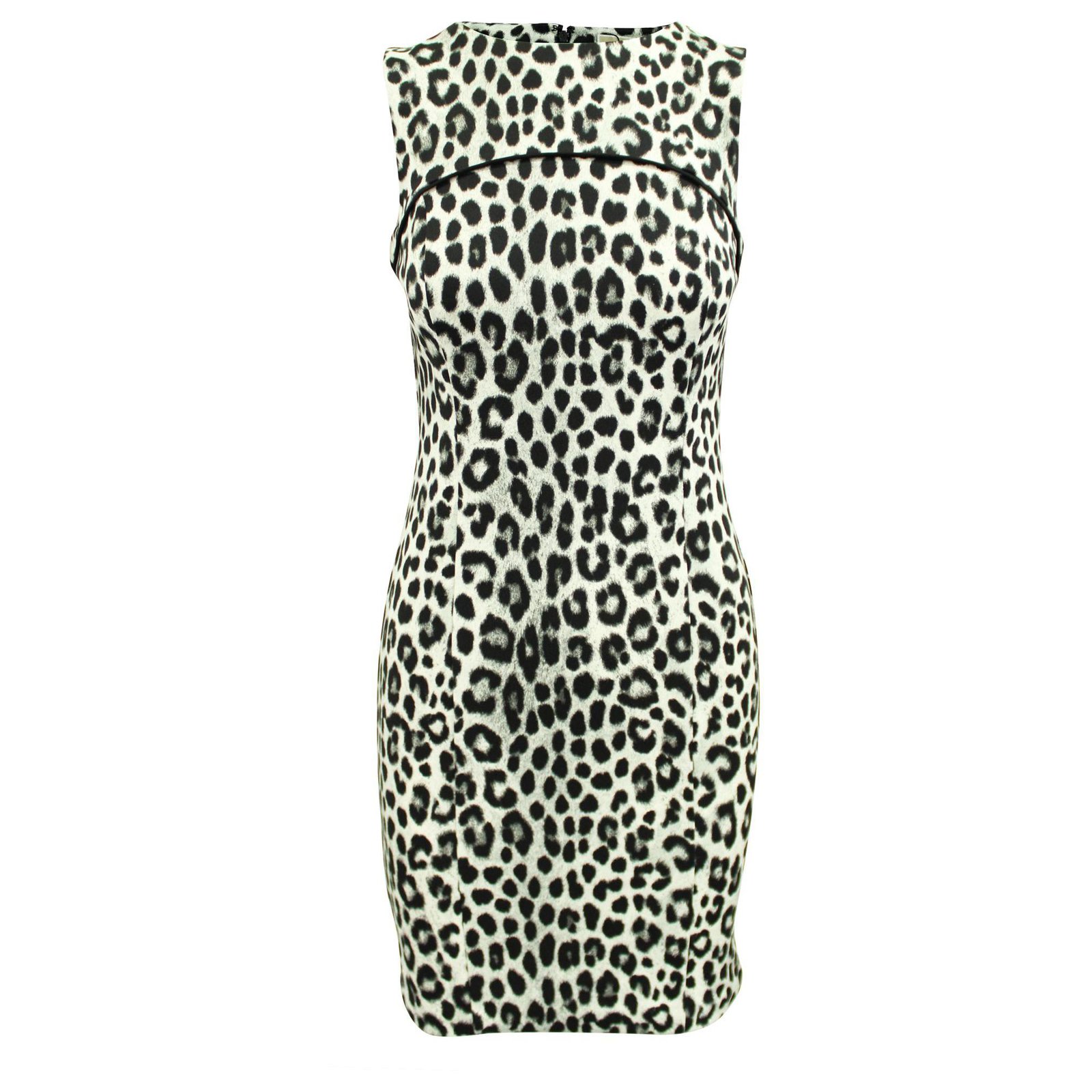 Michael Kors Leopard Print Black and White Dress Polyester  -  Joli Closet