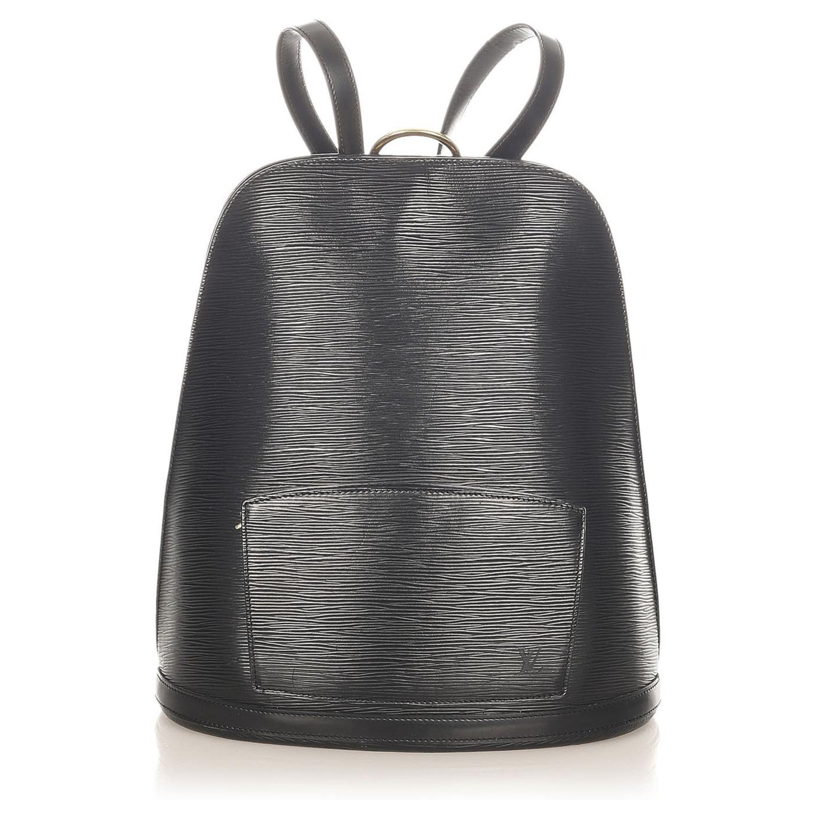 Louis Vuitton Black Epi Leather Gobelin Backpack