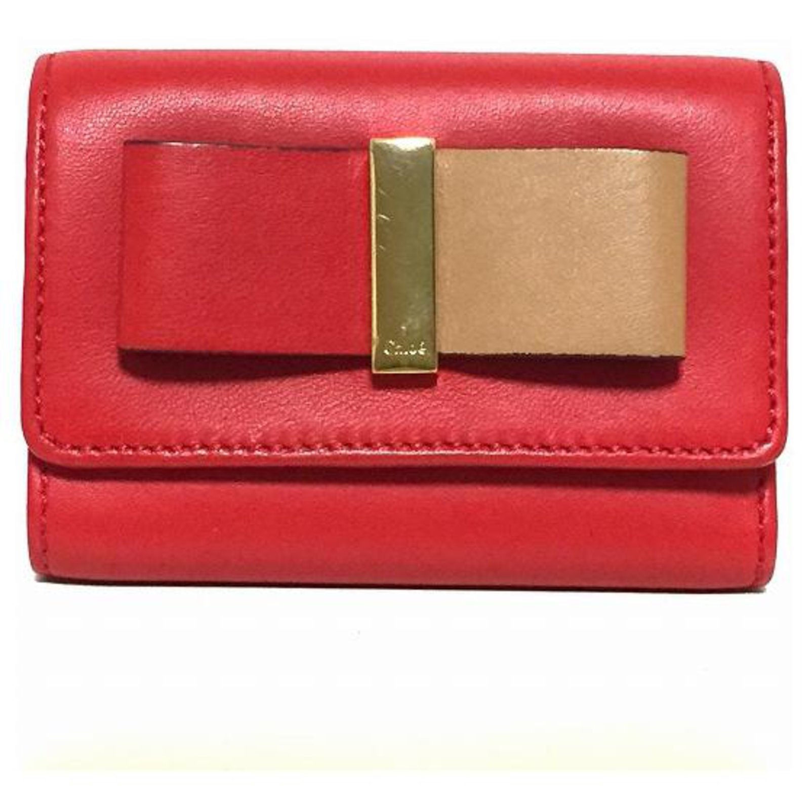 chloe wallet red