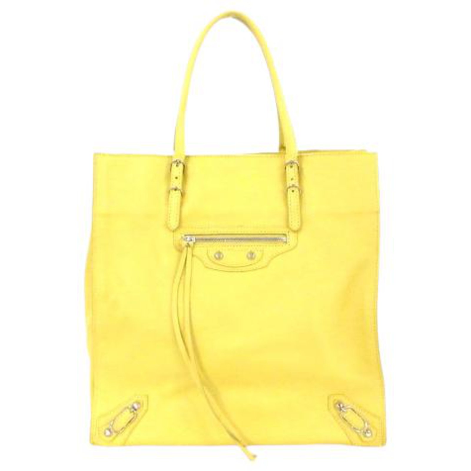 Balenciaga Papier Handbag in Yellow Leather ref.783434 - Joli Closet