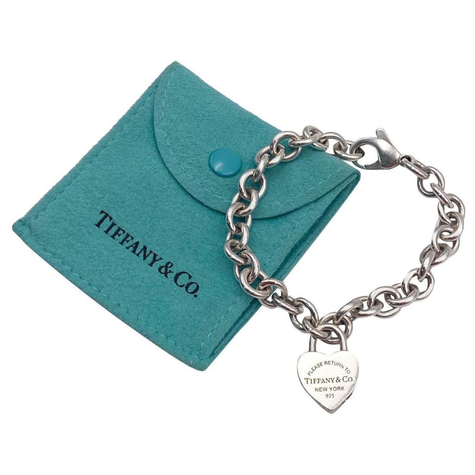 Tiffany & Co Bracelet. Return To Tiffany Heart Tag Silvery Silver  ref.313659 - Joli Closet