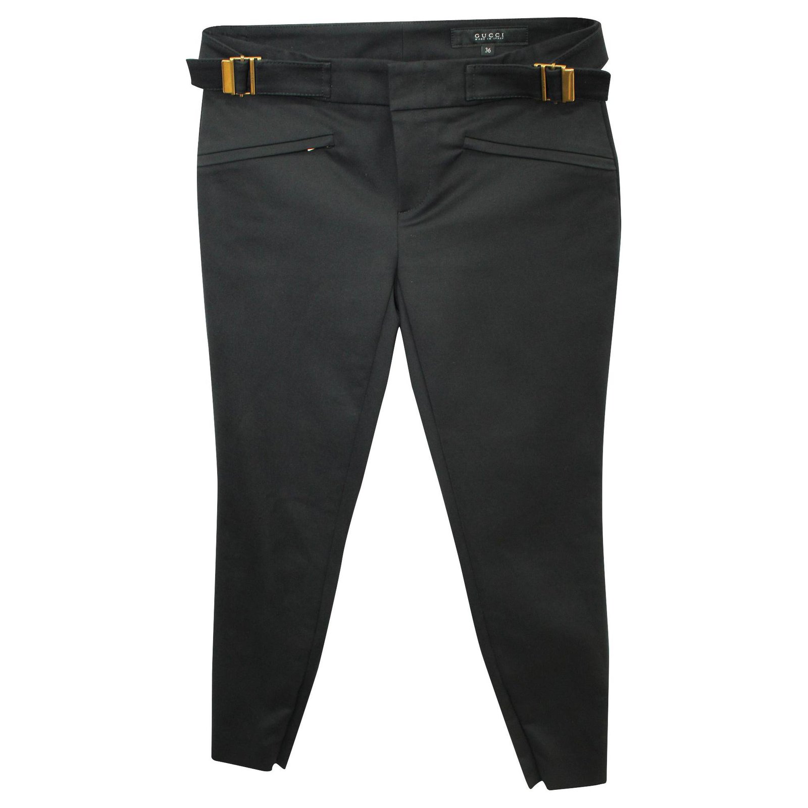 gucci women's black pants