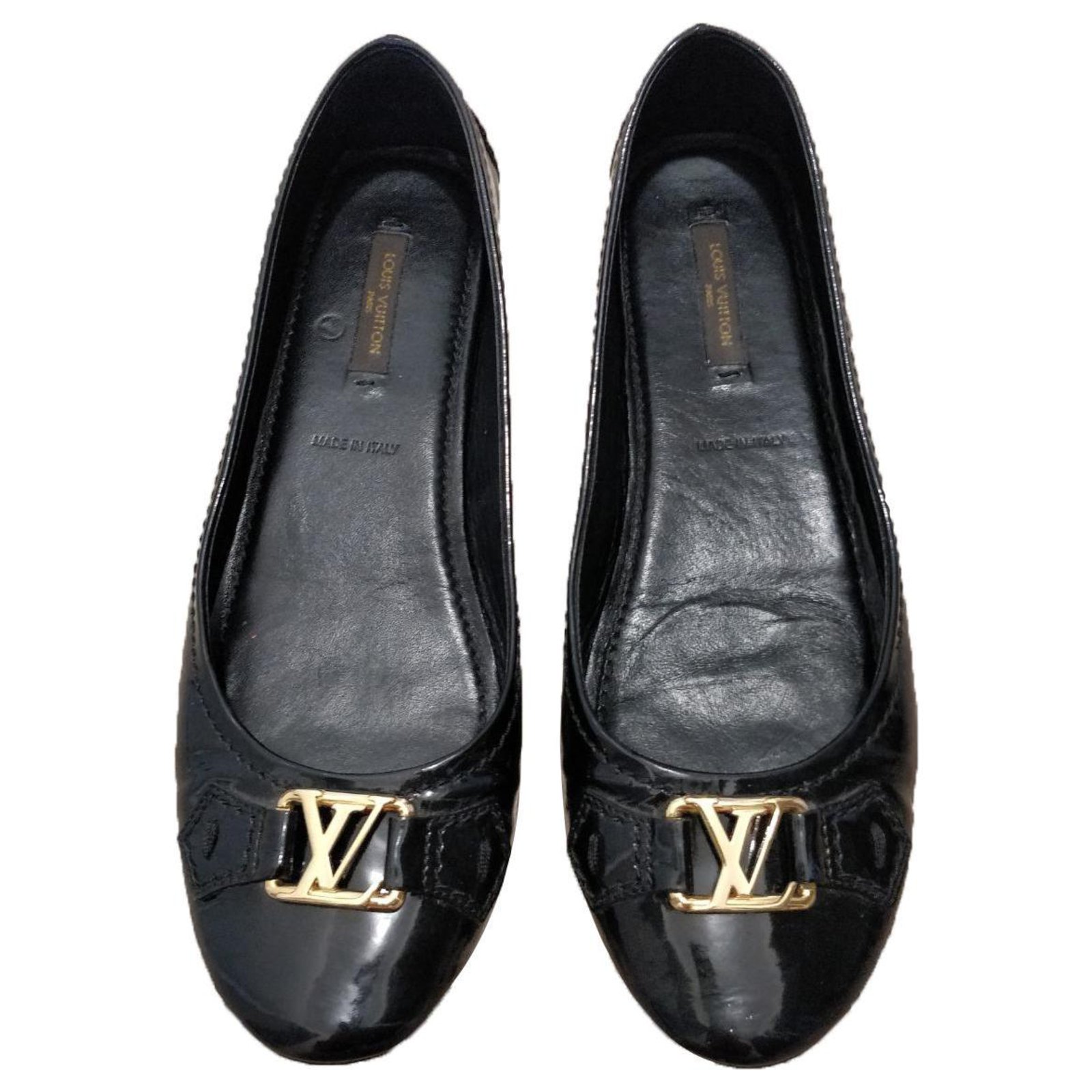 Louis Vuitton Oxford Black Leather ref.313840 - Joli Closet
