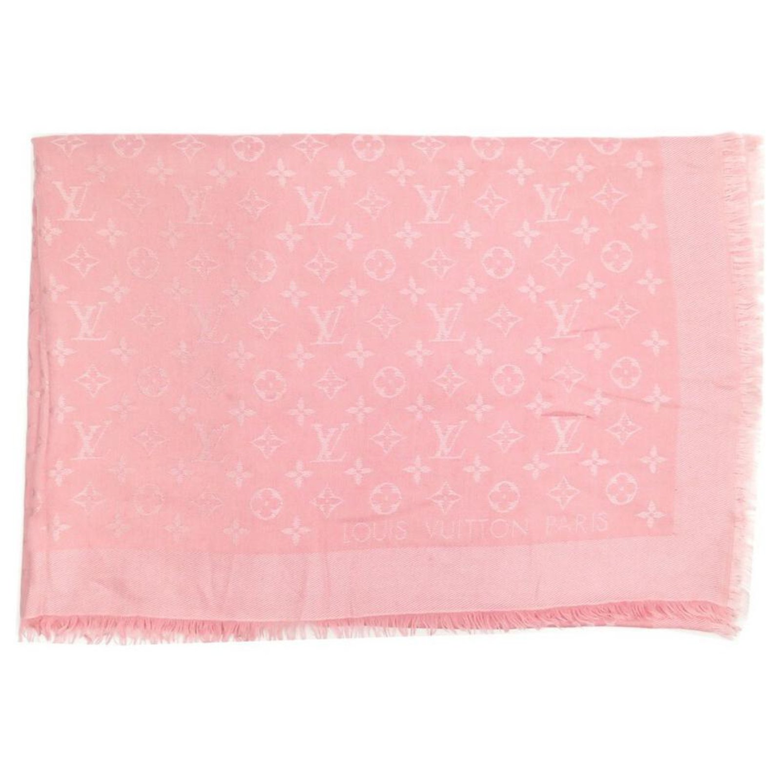 Louis Vuitton Chale Monogram Silk Scarf - Pink Scarves and Shawls