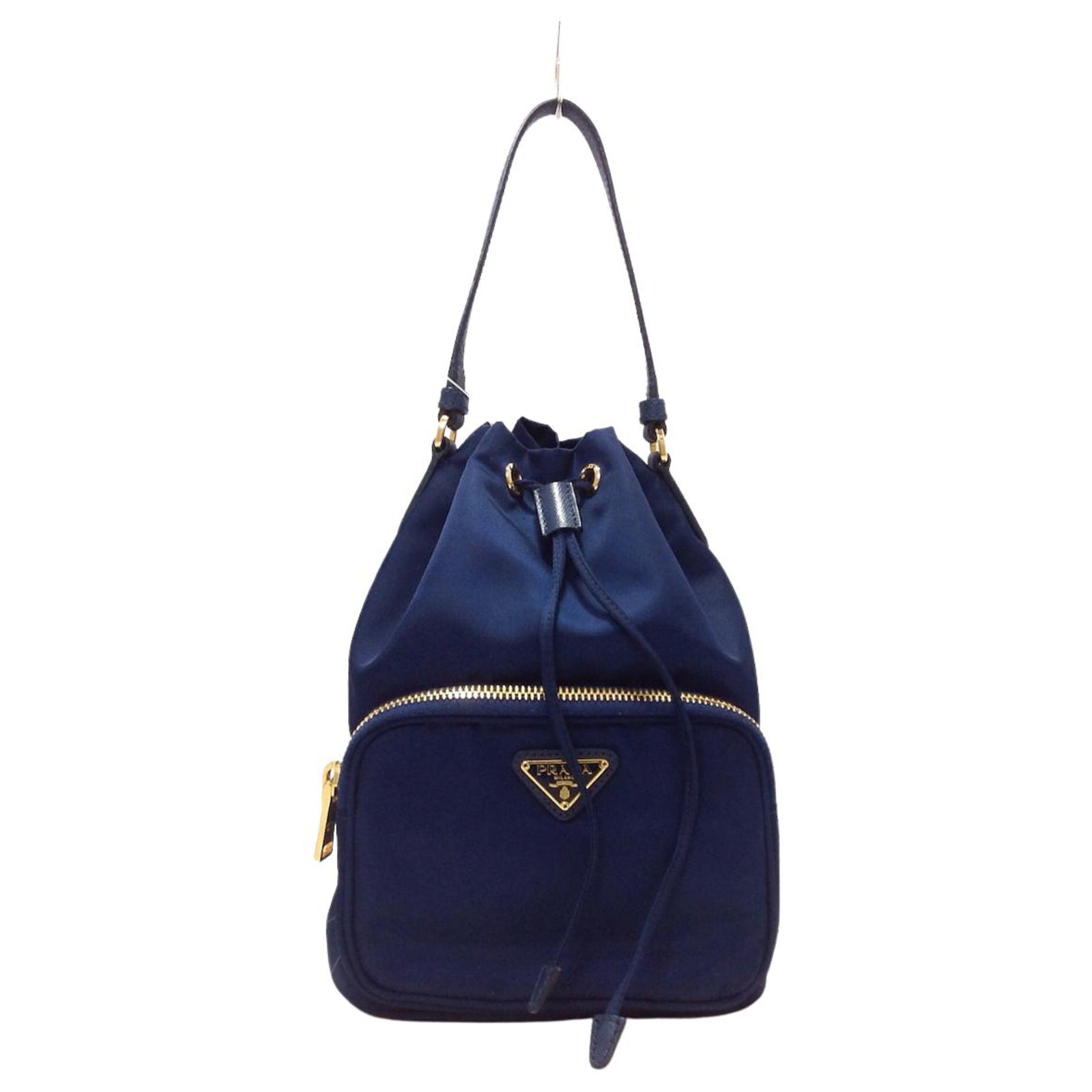 Prada Shoulder bag Navy blue Synthetic ref.314225 Joli Closet