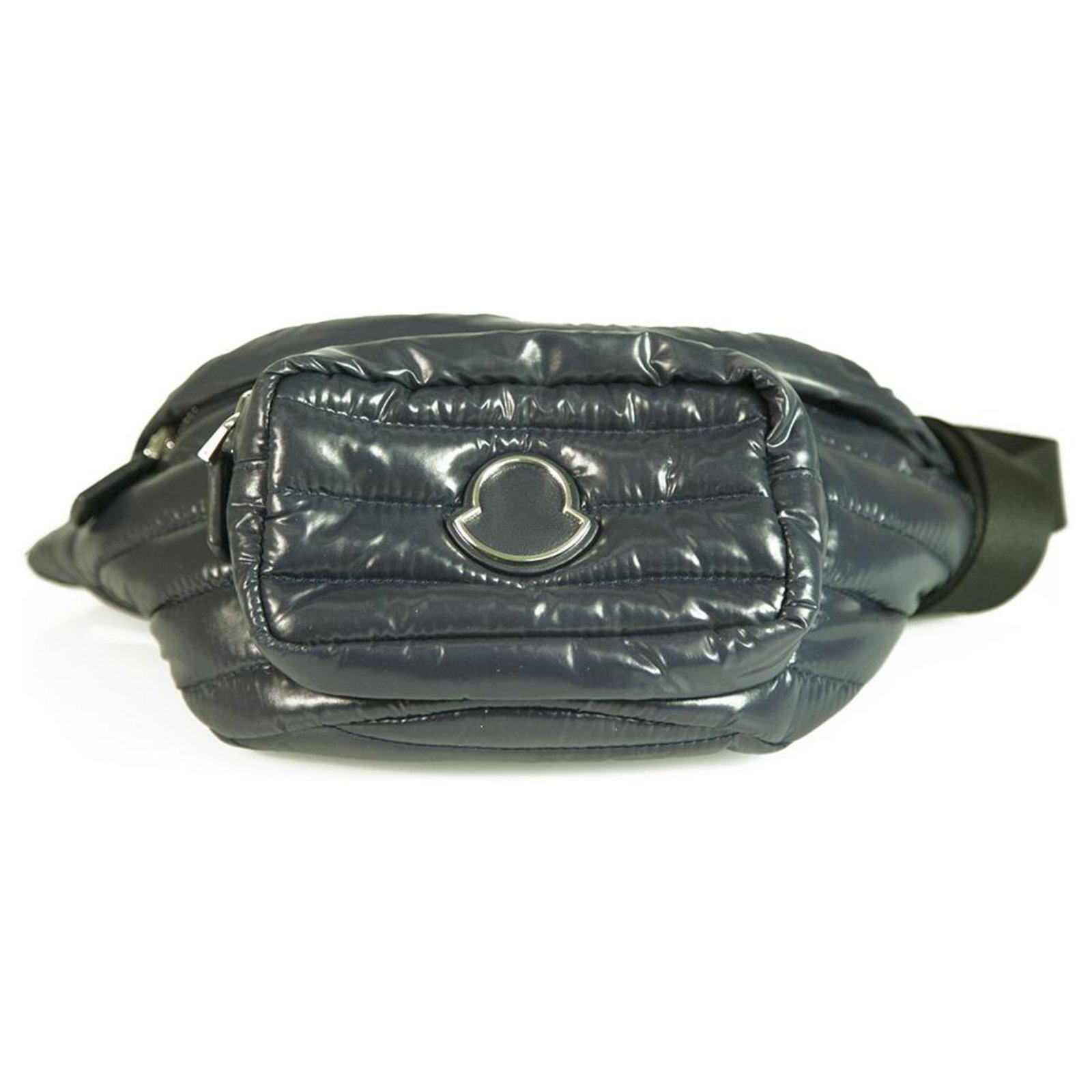 Moncler Felicie Blue Quilted Zipper Fanny Pack Waist Belt Bag Unisex Cloth  ref.314973 - Joli Closet