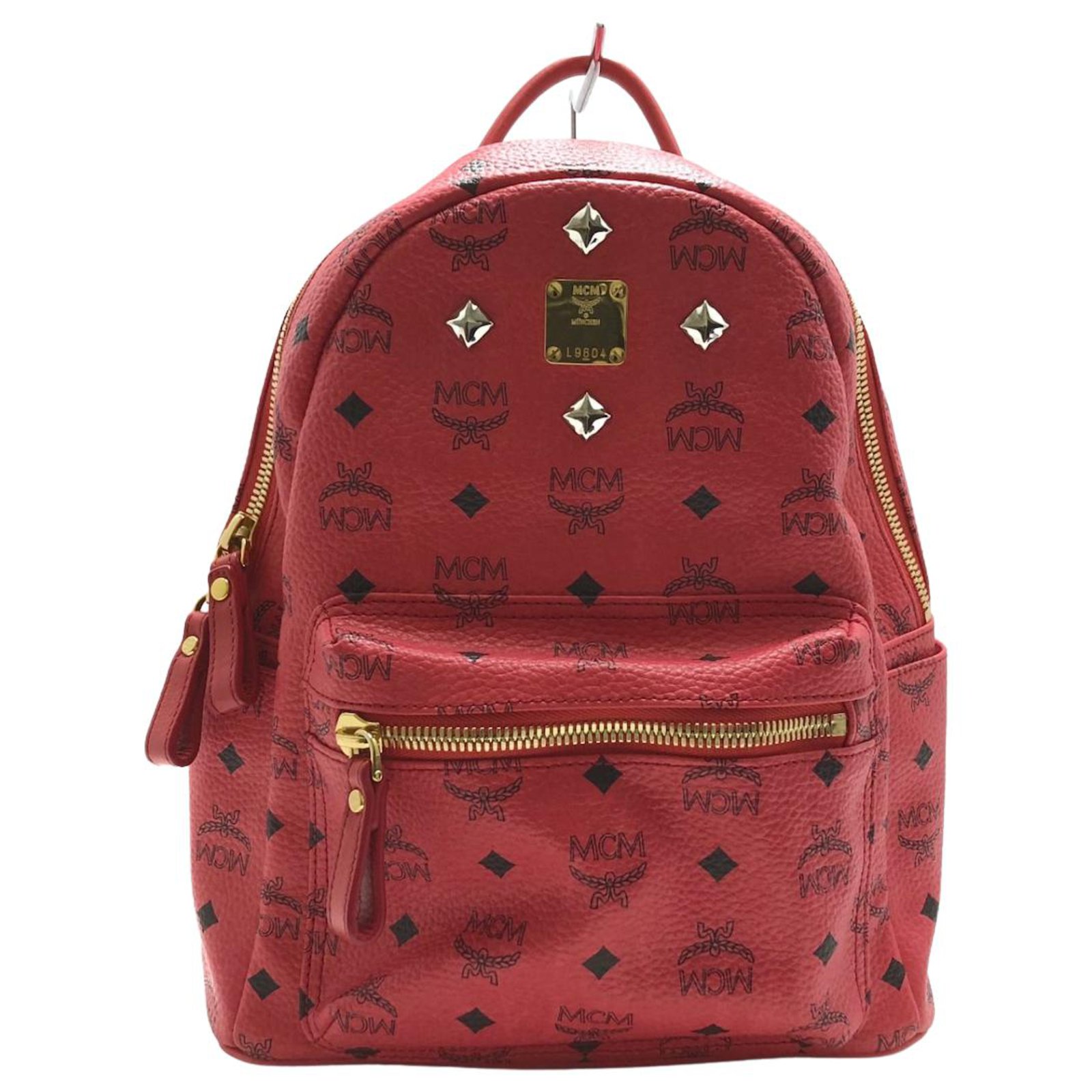 MCM Backpack Red Cloth ref.315042 - Joli Closet