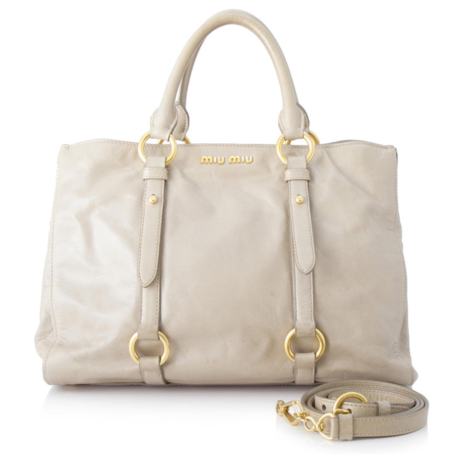 Miu Miu Vitello Shine Satchel