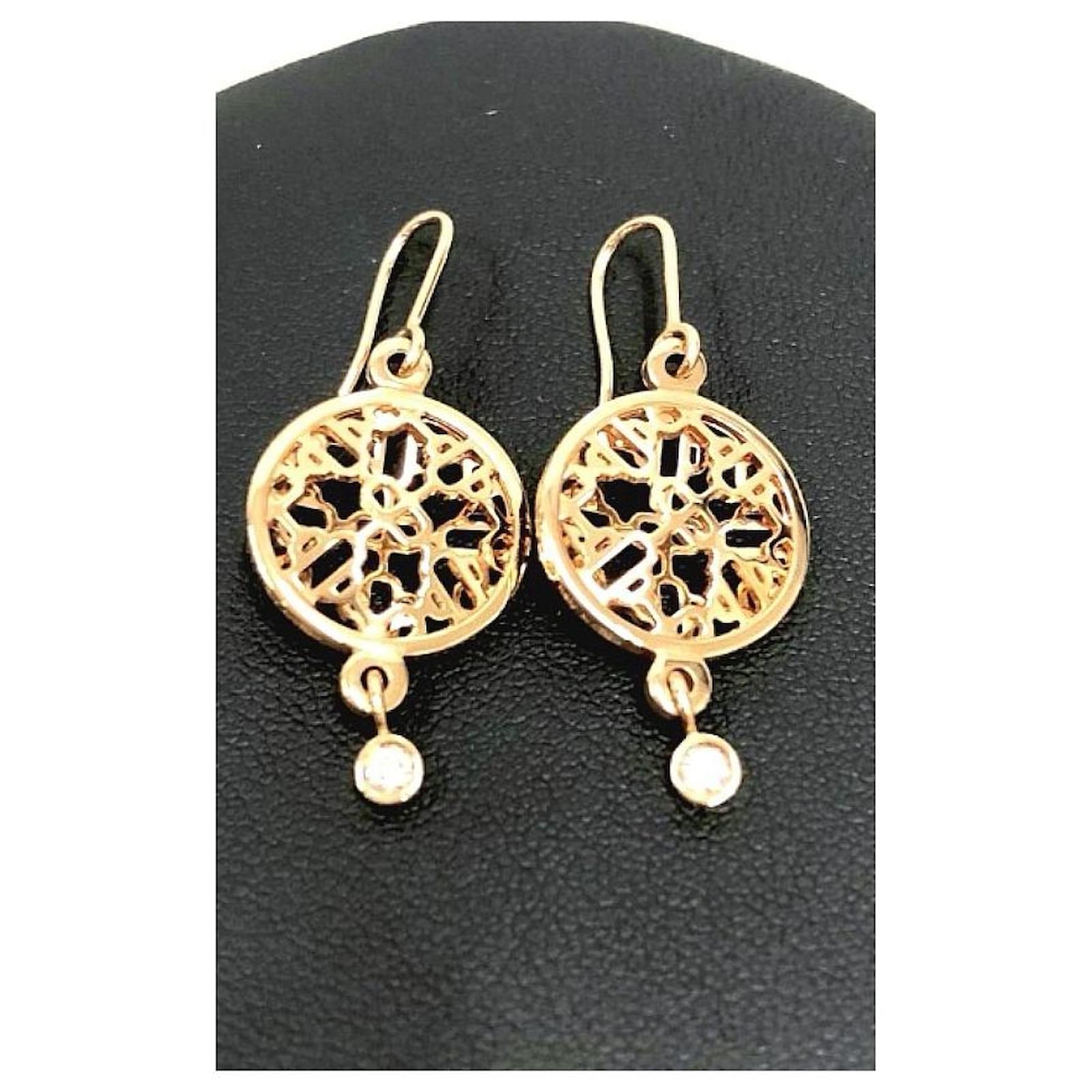 Hermes Hermes Passerelle 18k Gold Earrings Golden Yellow Gold Ref 315392 Joli Closet