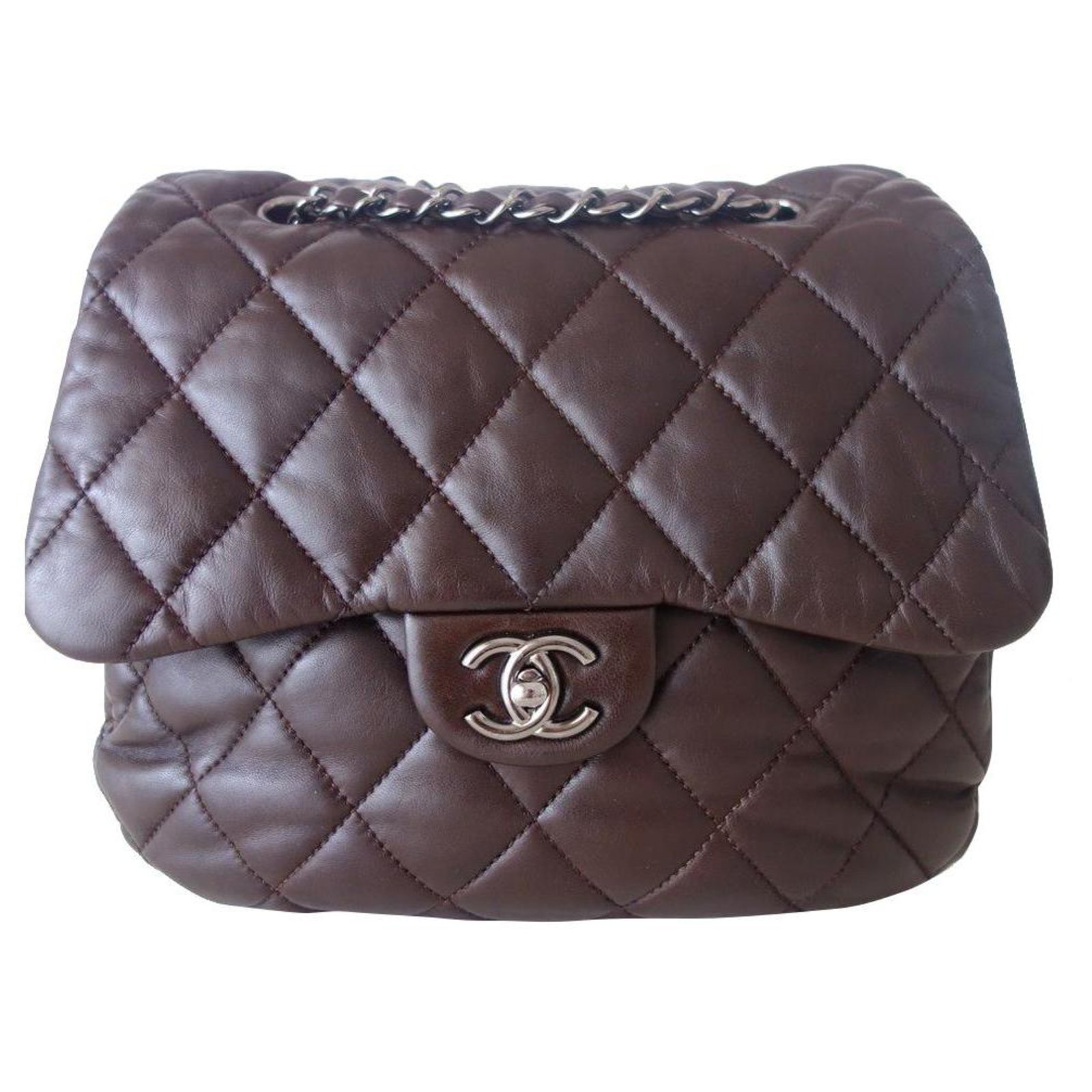 Timeless Chanel Classic chocolate bag Brown Leather ref.315812 - Joli Closet