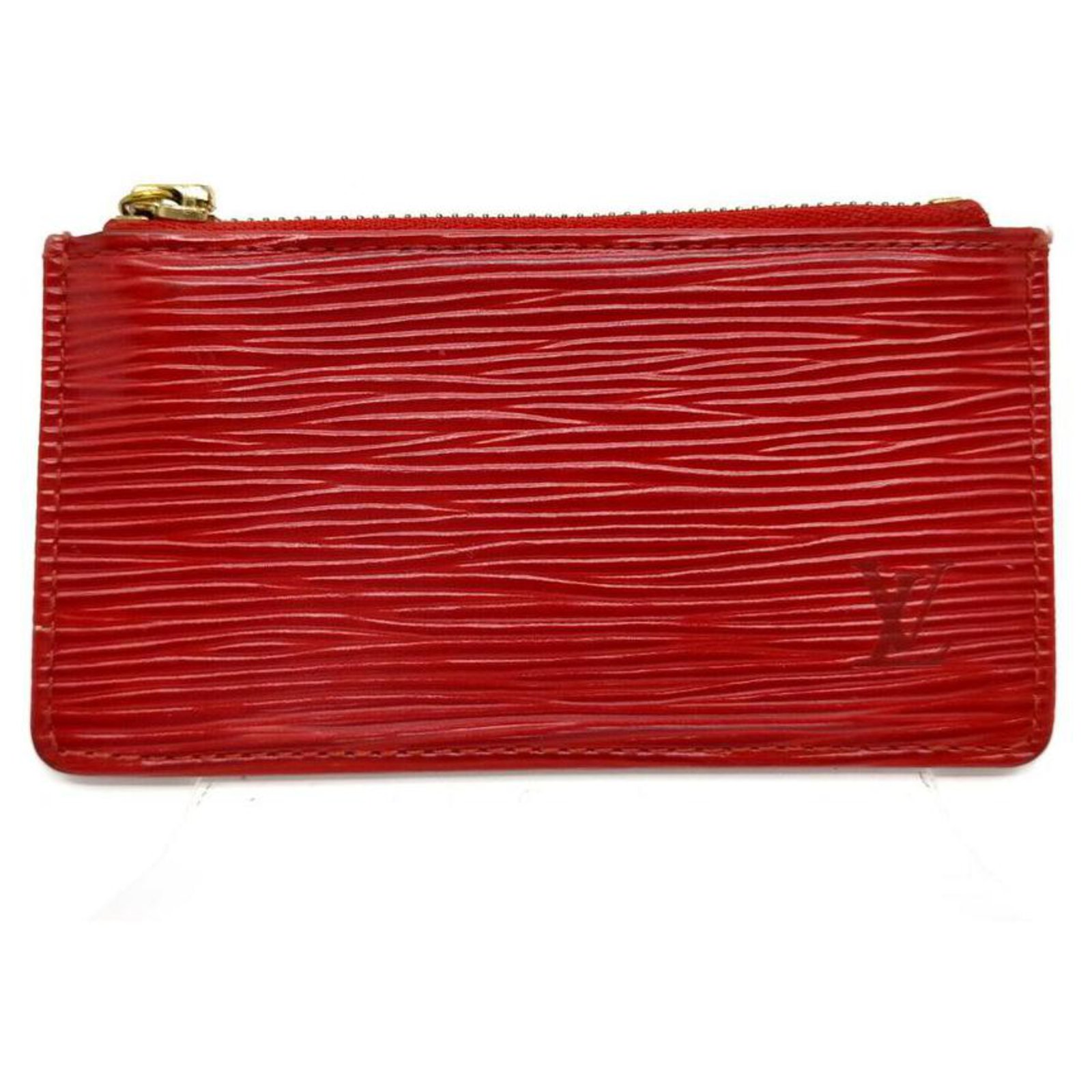 Louis Vuitton Red Epi Leather Porte Cles Key Pouch Keychain ref.315891 -  Joli Closet
